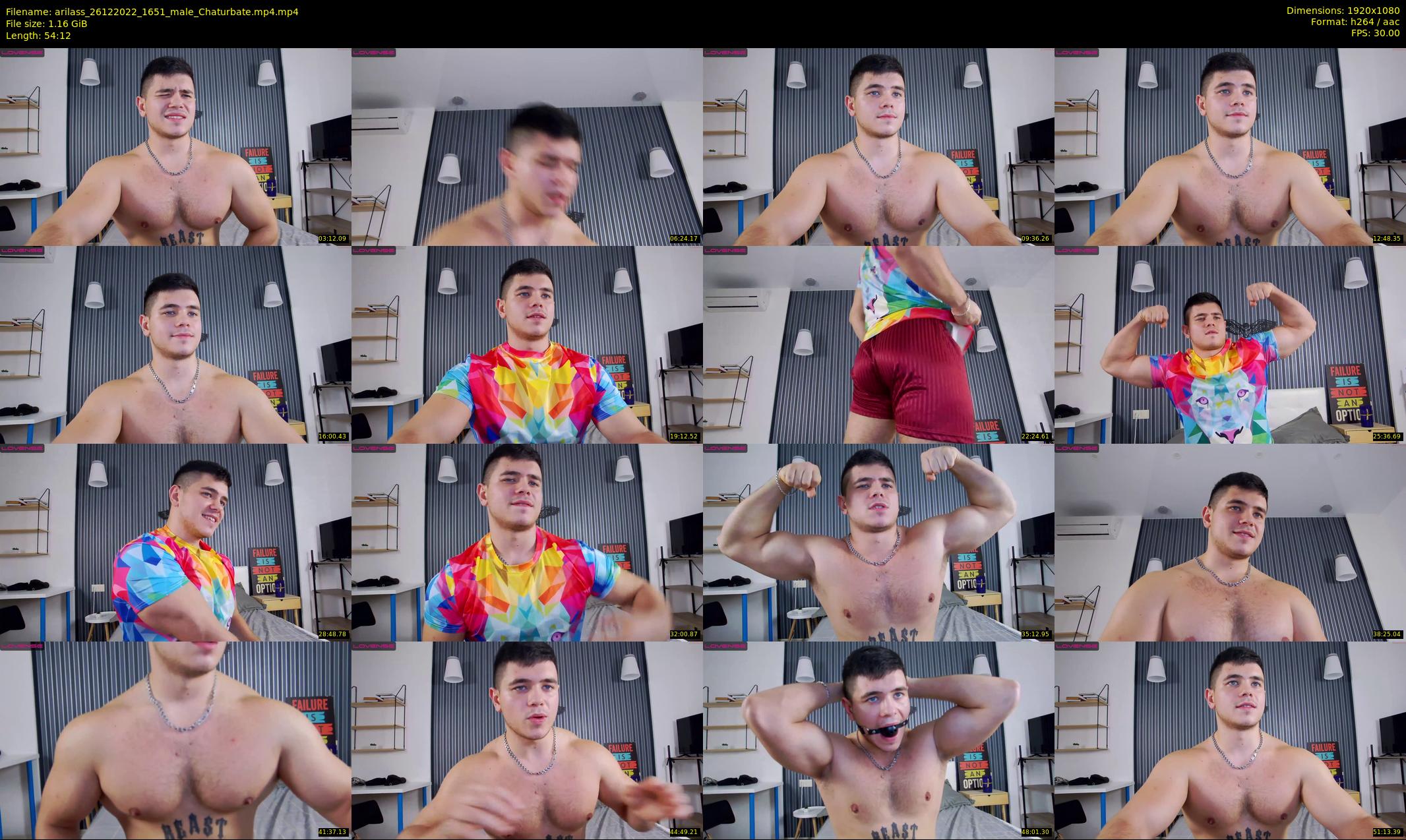 arilass — 55 minute Chaturbate male cam show recording, 1080p, Dec 26, 2022