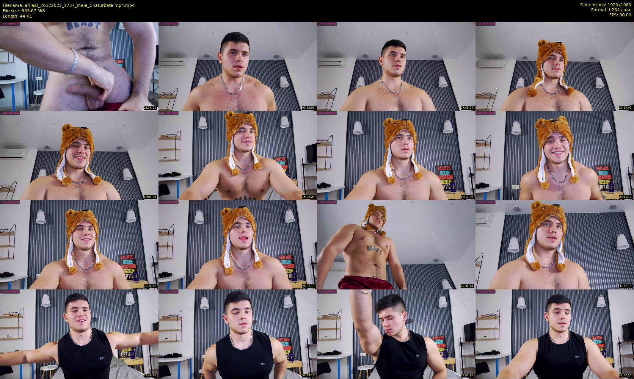 arilass — 45 minute Chaturbate male cam show recording, 1080p, Dec 26, 2022