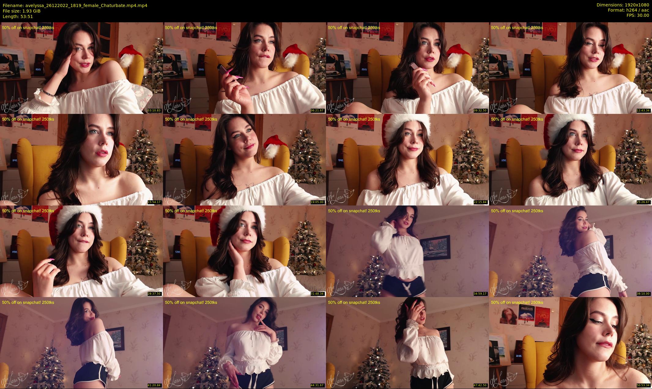 avelyssa — 54 minute Chaturbate female cam show recording, 1080p, Dec 26, 2022
