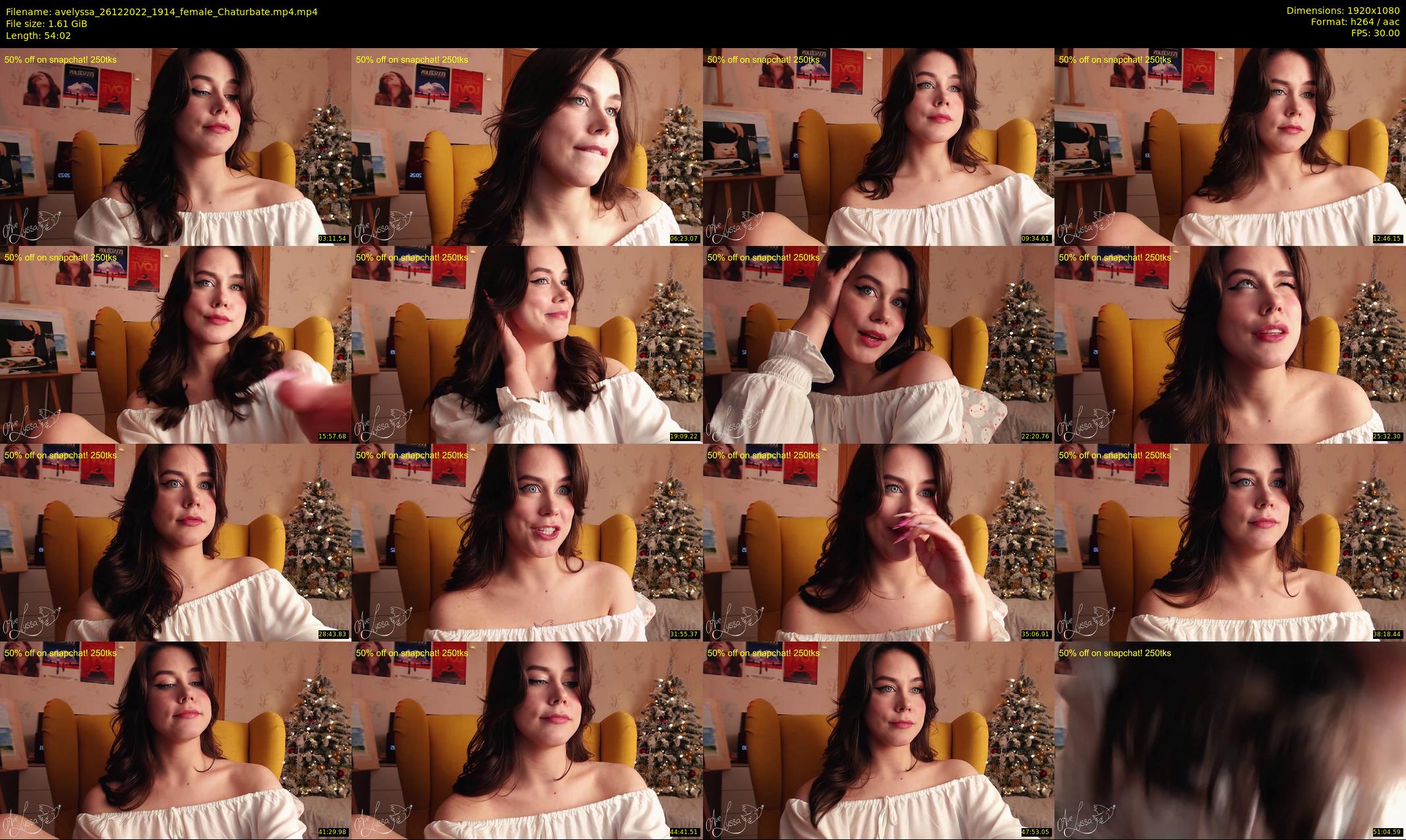 avelyssa — 55 minute Chaturbate female cam show recording, 1080p, Dec 26, 2022