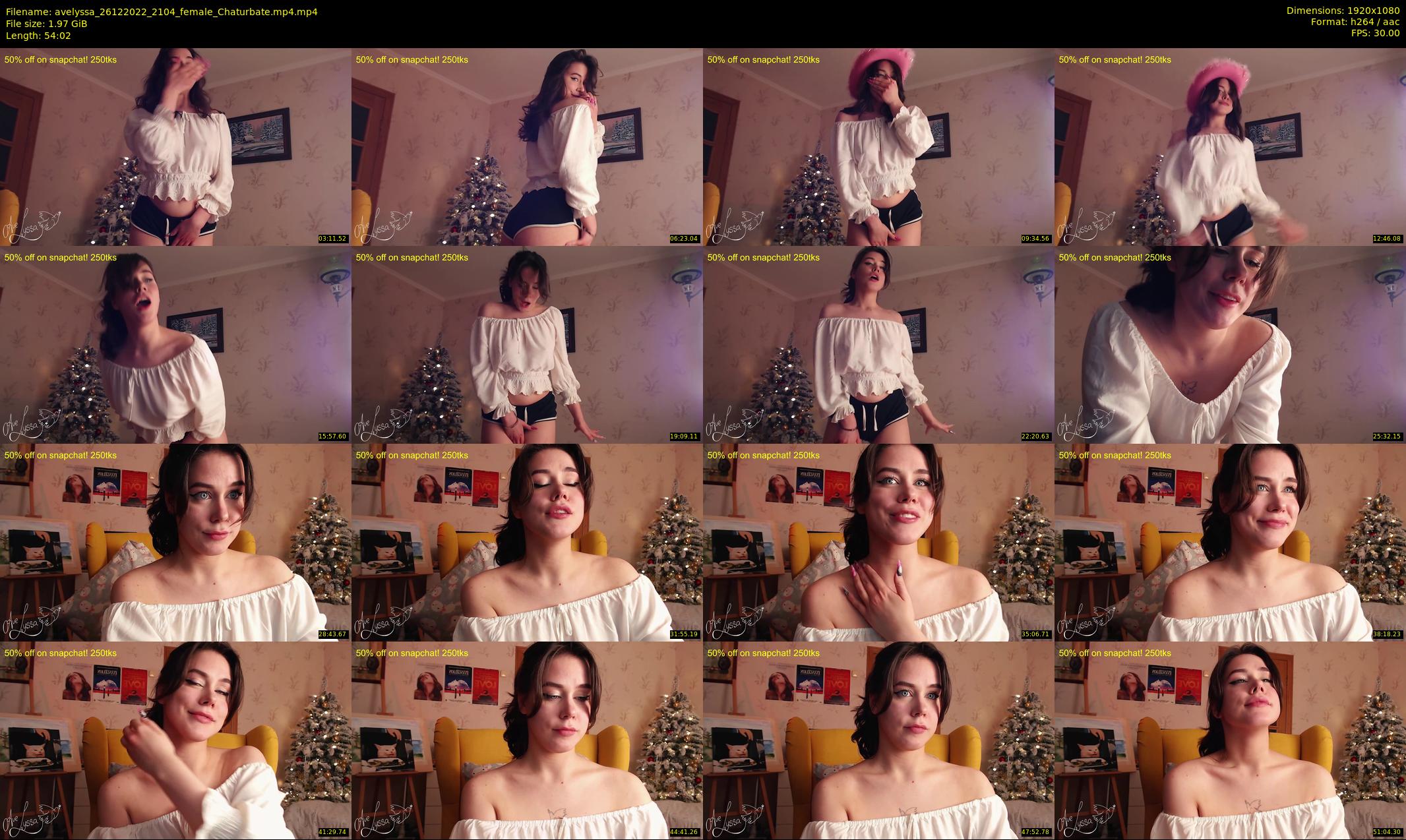 avelyssa — 55 minute Chaturbate female cam show recording, 1080p, Dec 26, 2022