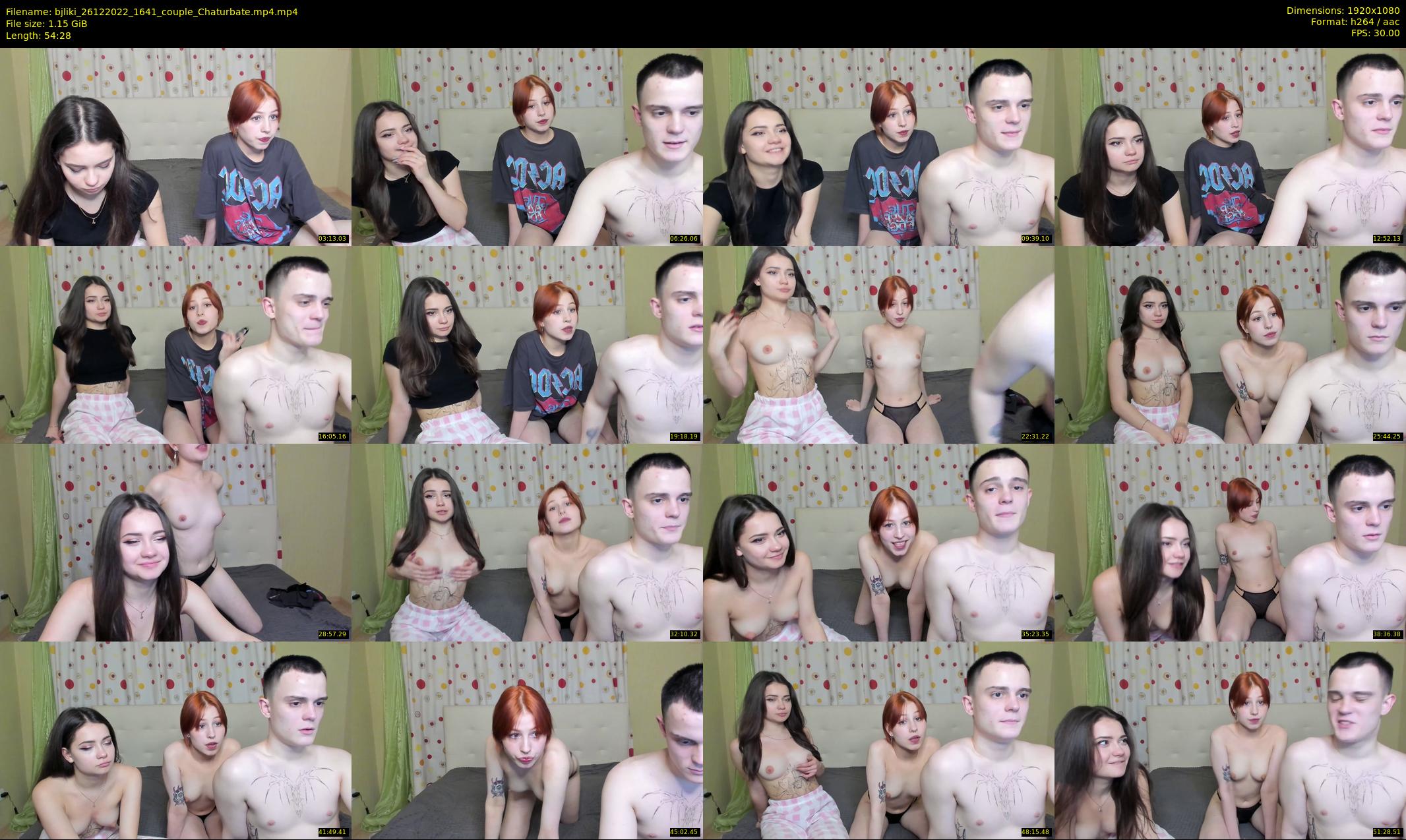 bjliki — 55 minute Chaturbate couple cam show recording, 1080p, Dec 26, 2022