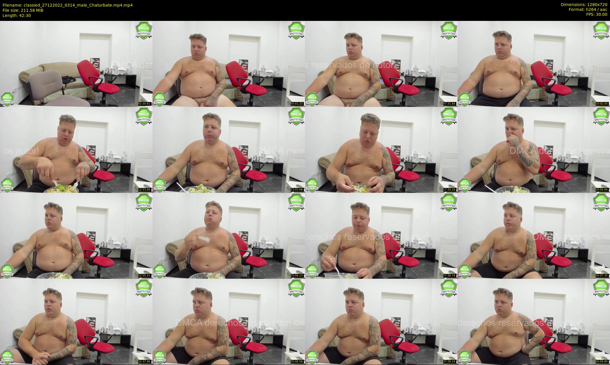 classied — 43 minute Chaturbate male cam show recording, 720p, Dec 27, 2022