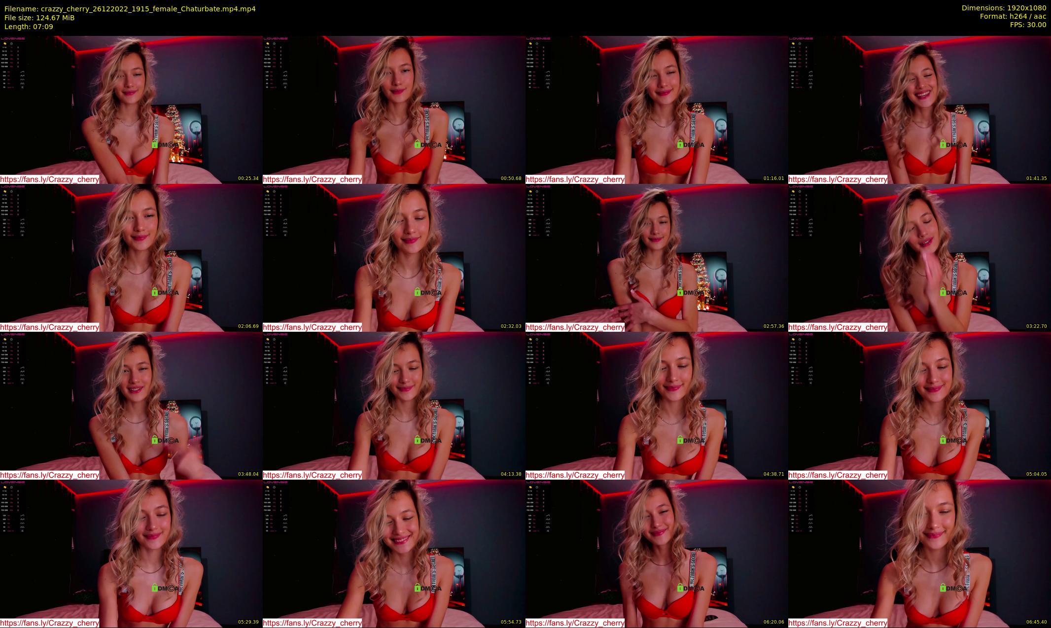 crazzy_cherry — 8 minute Chaturbate female cam show recording, 1080p, Dec 26, 2022