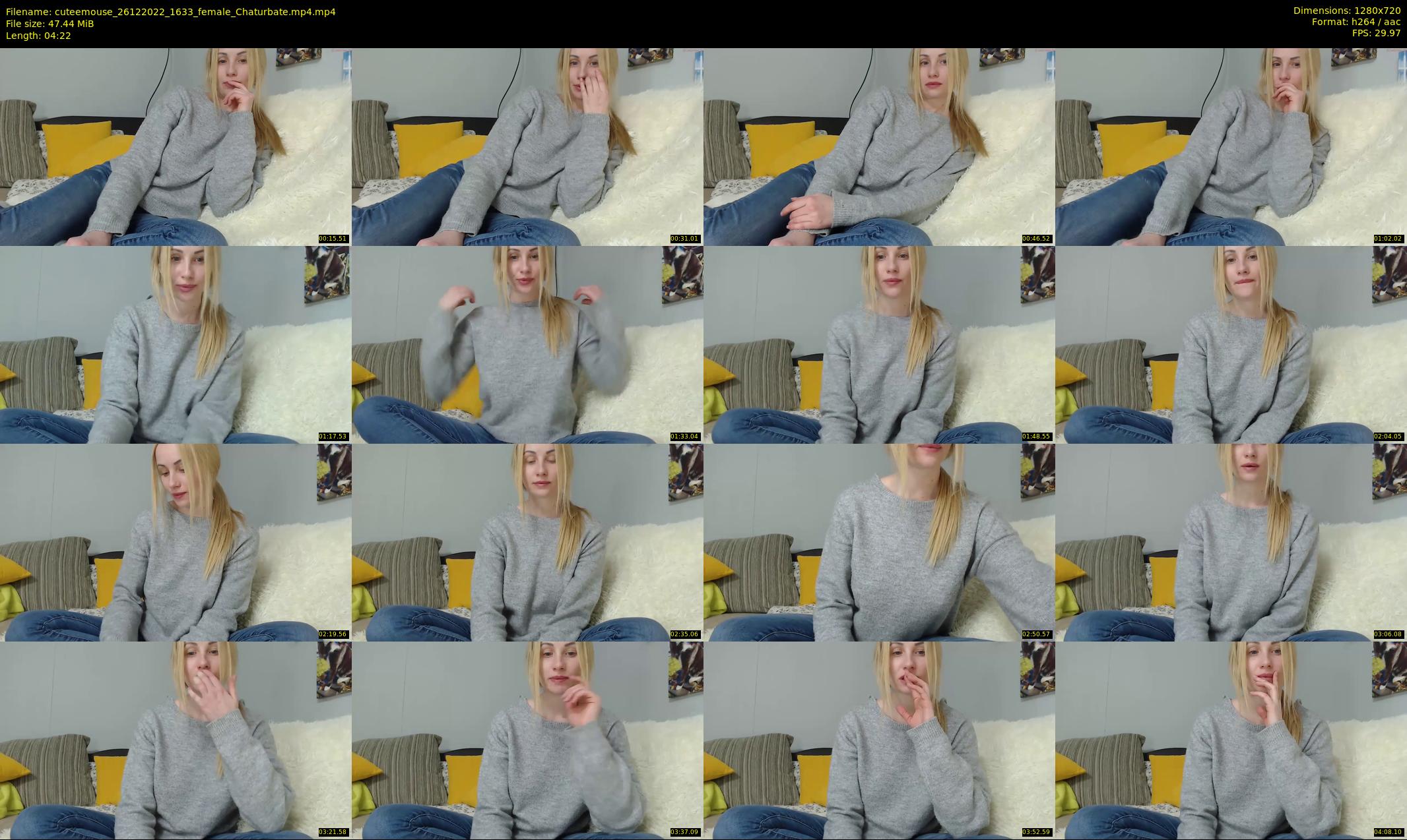 cuteemouse — 5 minute Chaturbate female cam show recording, 720p, Dec 26, 2022
