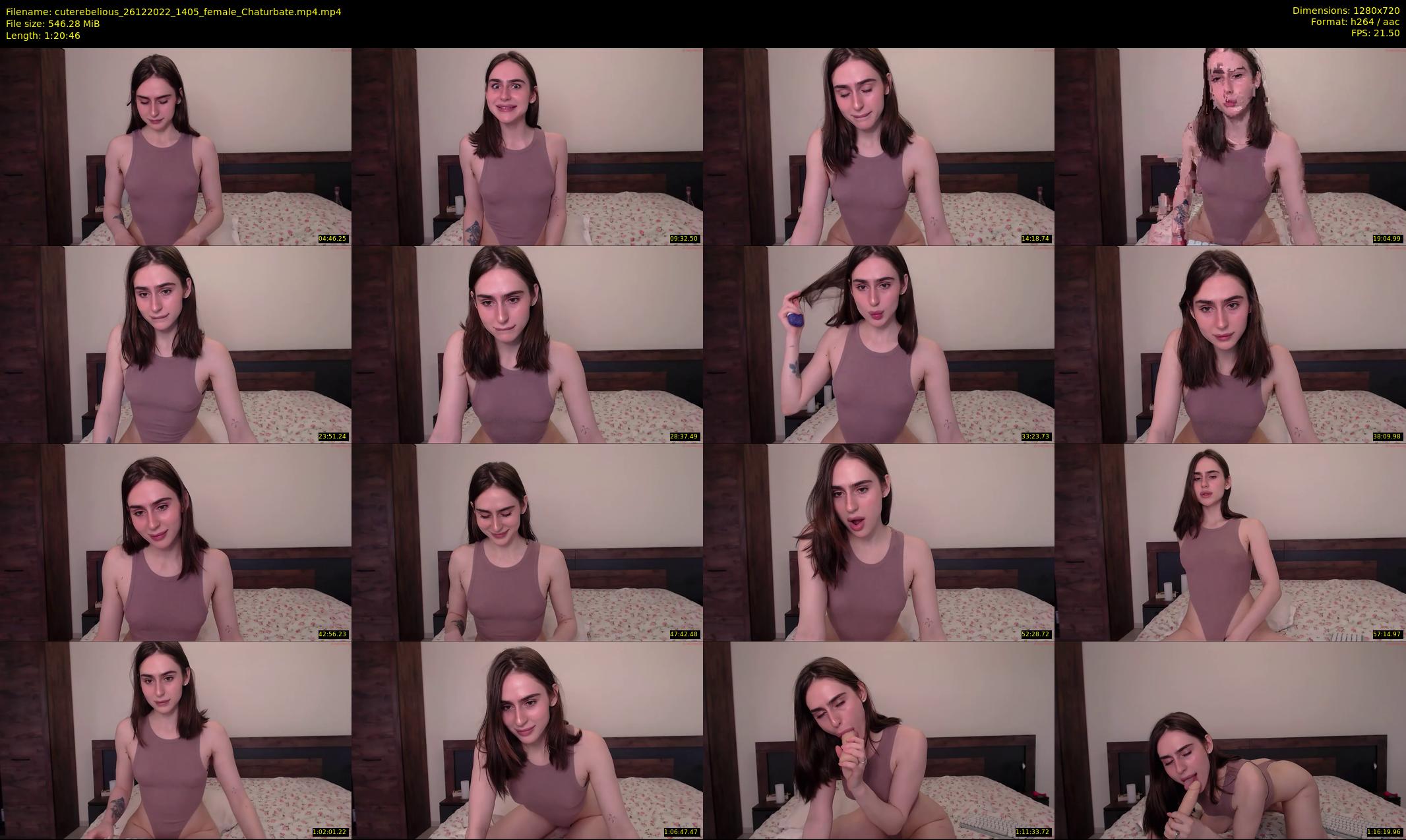 cuterebelious — 81 minute Chaturbate female cam show recording, 720p, Dec 26, 2022