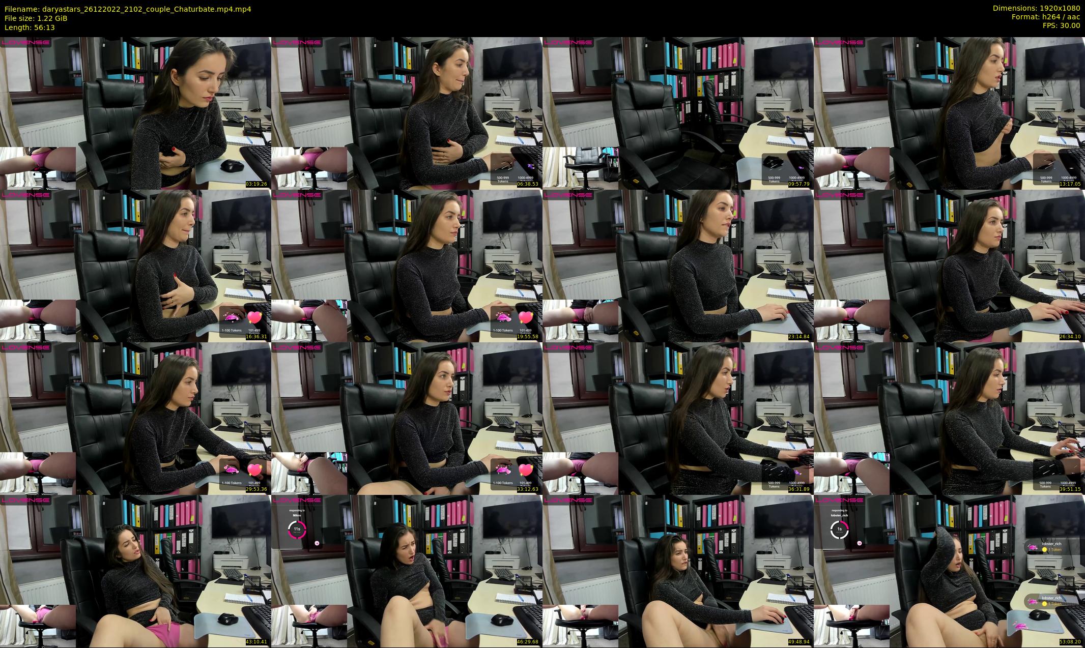 daryastars — 57 minute Chaturbate couple cam show recording, 1080p, Dec 26, 2022