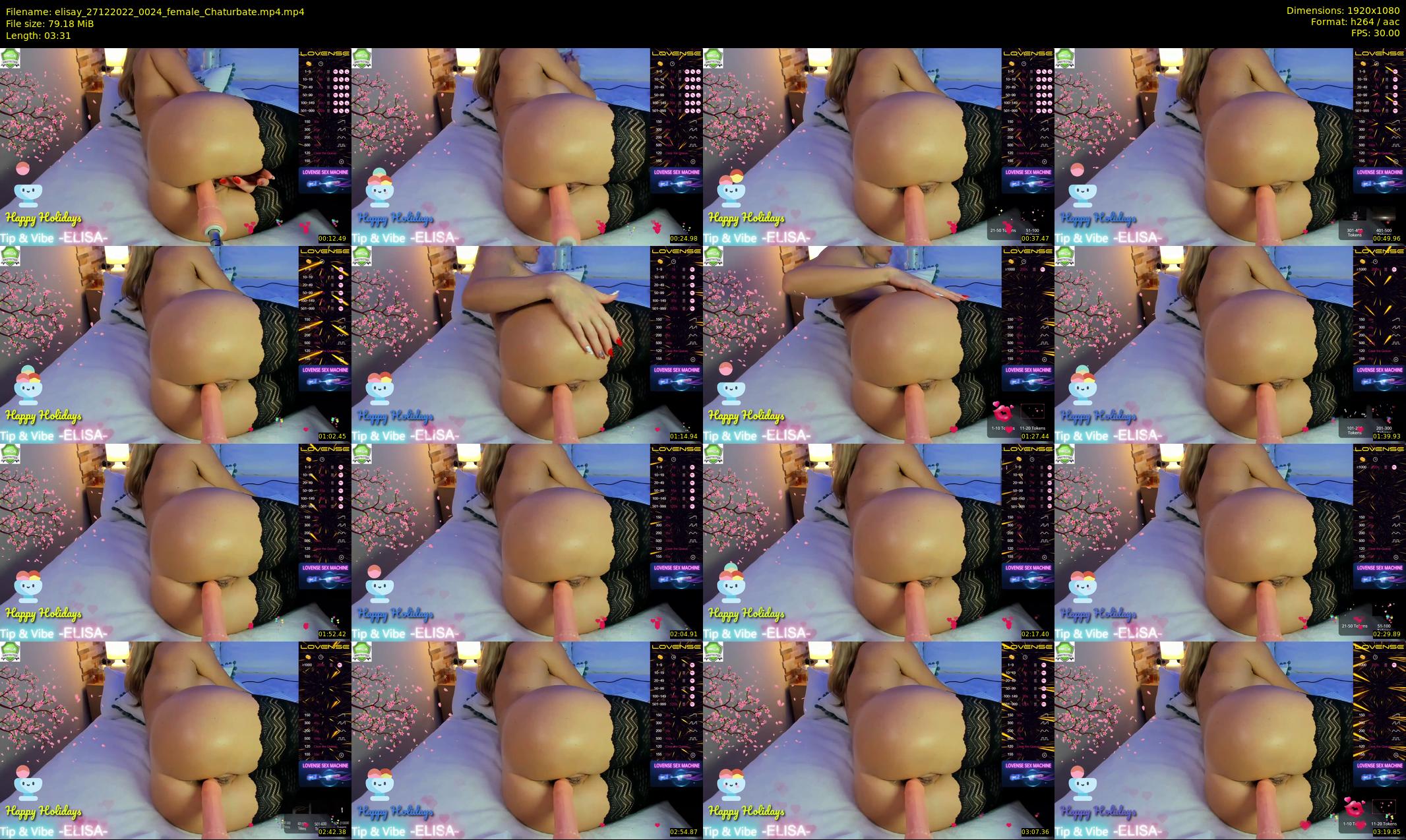 elisay — 4 minute Chaturbate female cam show recording, 1080p, Dec 27, 2022