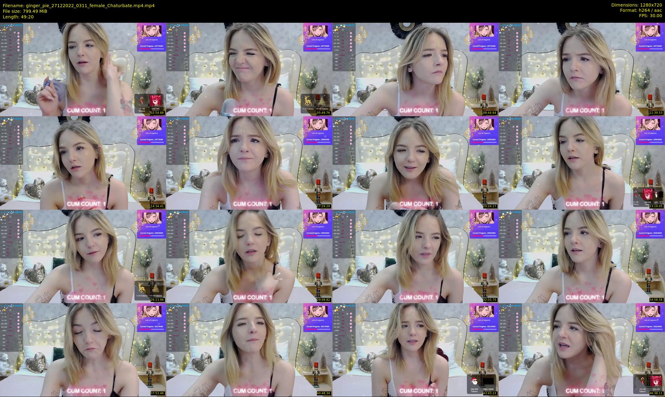 ginger_pie — 50 minute Chaturbate female cam show recording, 720p, Dec 27, 2022