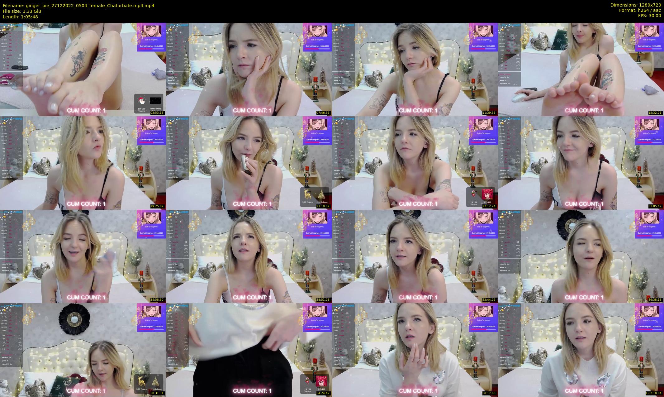ginger_pie — 66 minute Chaturbate female cam show recording, 720p, Dec 27, 2022