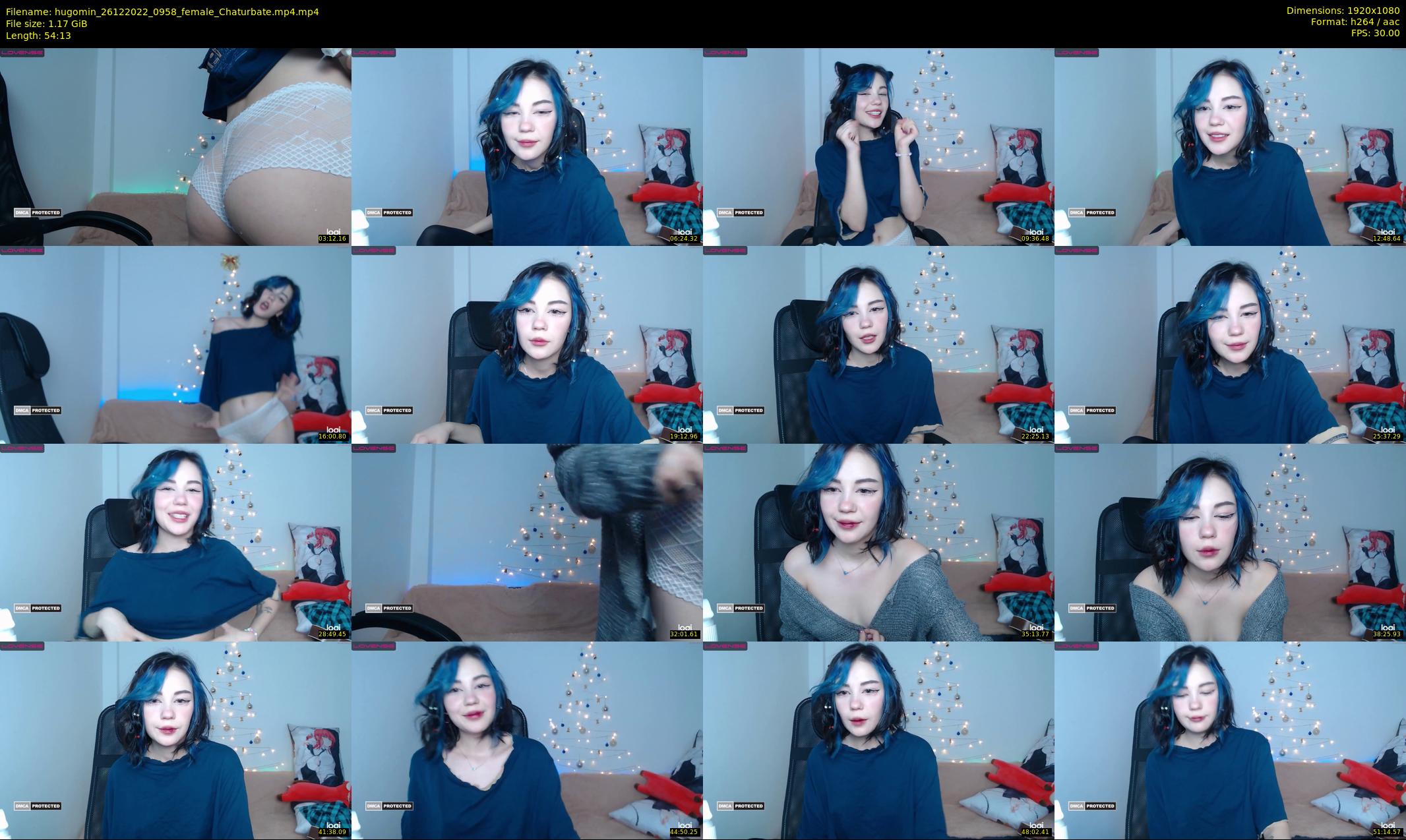 hugomin — 55 minute Chaturbate female cam show recording, 1080p, Dec 26, 2022
