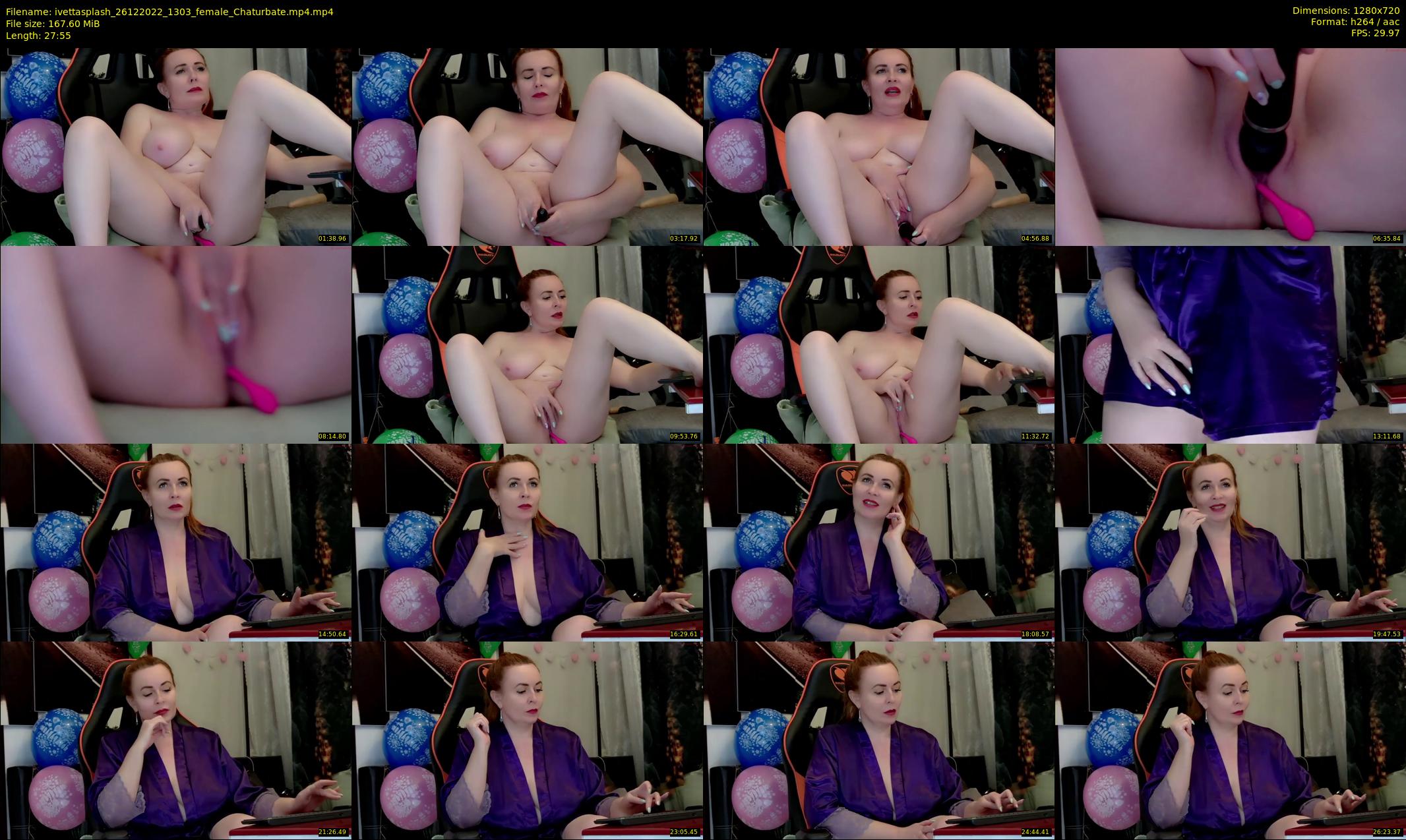 ivettasplash — 28 minute Chaturbate female cam show recording, 720p, Dec 26, 2022