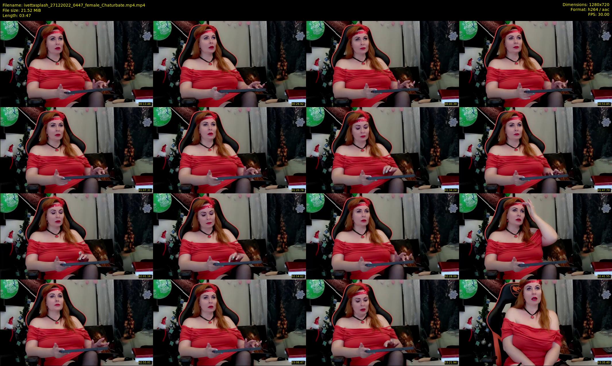 ivettasplash — 4 minute Chaturbate female cam show recording, 720p, Dec 27, 2022