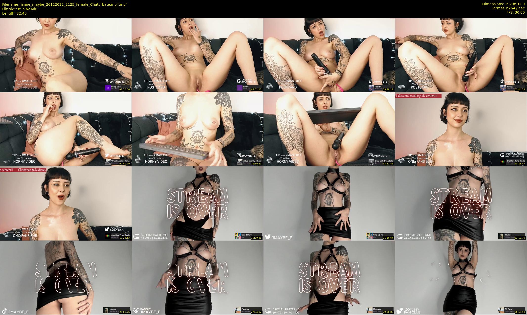 janne_maybe — 33 minute Chaturbate female cam show recording, 1080p, Dec 26, 2022