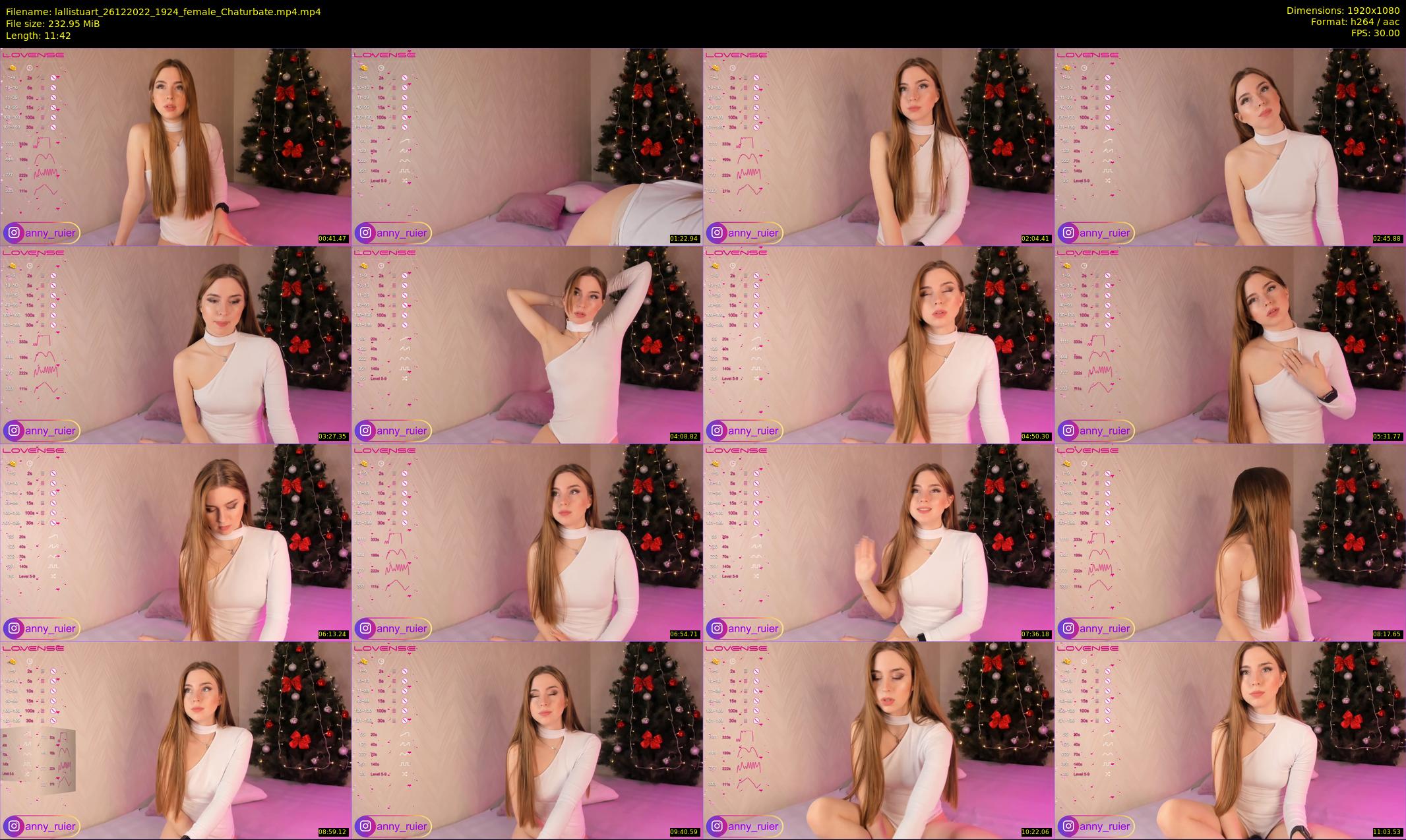 lallistuart — 12 minute Chaturbate female cam show recording, 1080p, Dec 26, 2022