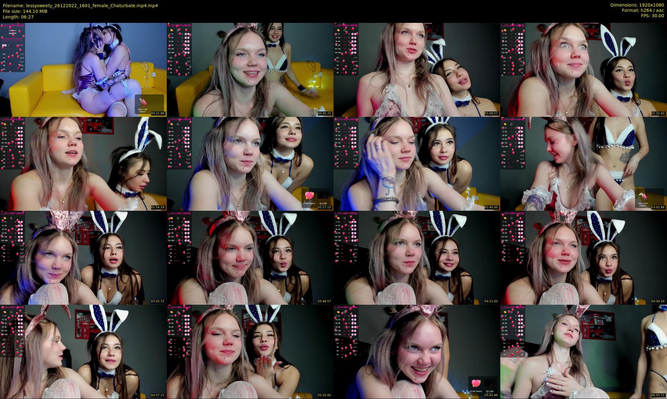 lessysweety — 7 minute Chaturbate female cam show recording, 1080p, Dec 26, 2022