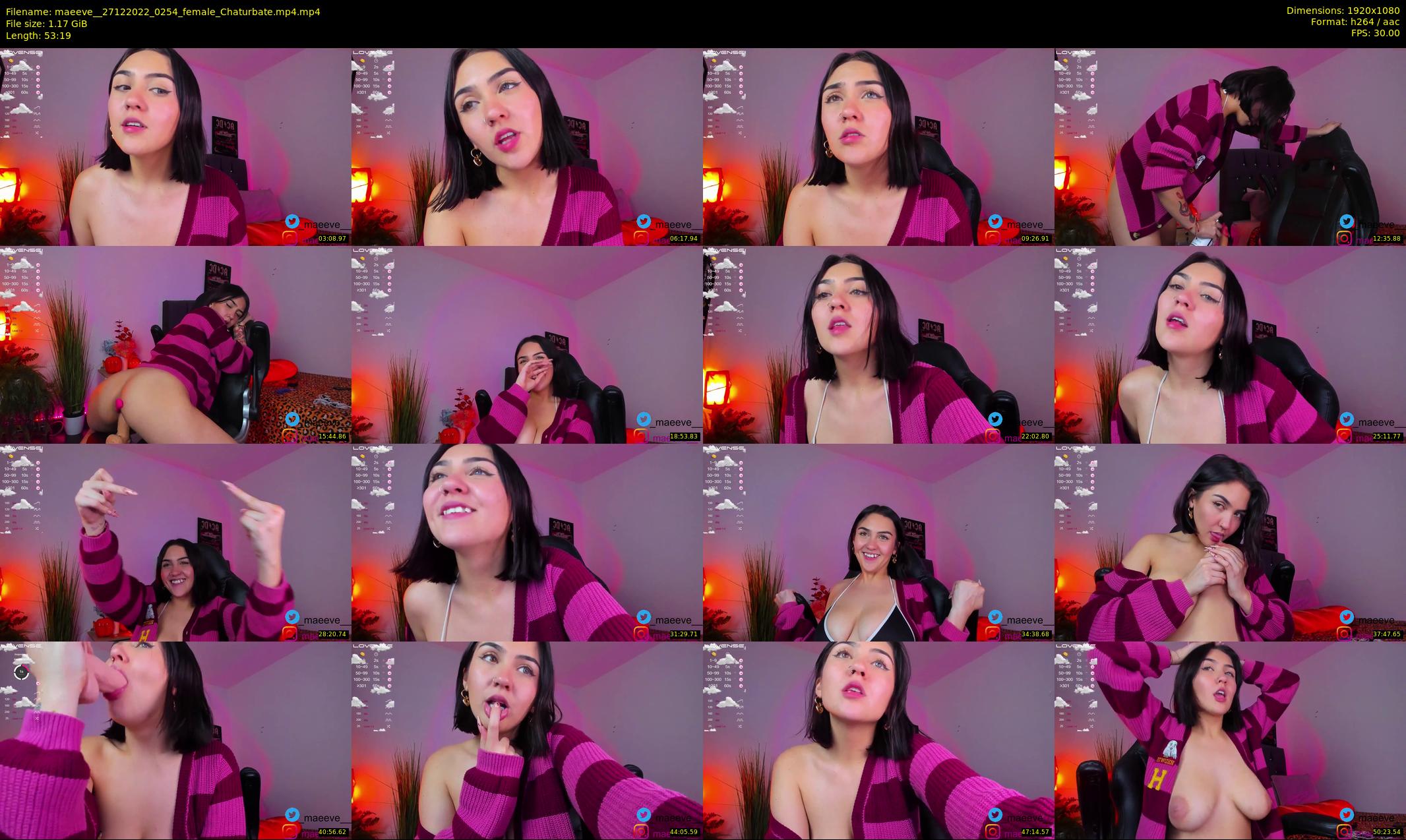 maeeve_ — 54 minute Chaturbate female cam show recording, 1080p, Dec 27, 2022
