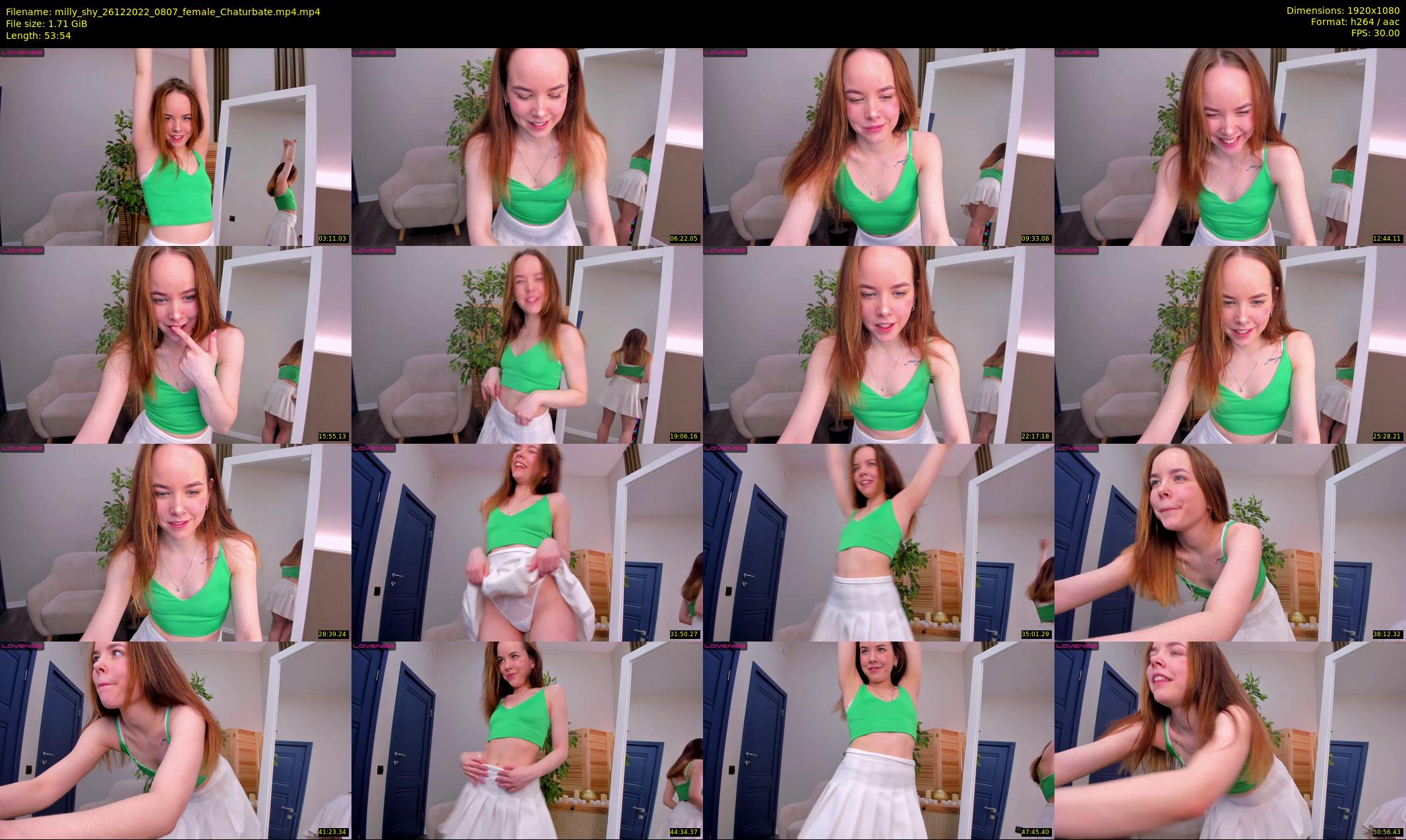 milly_shy — 54 minute Chaturbate female cam show recording, 1080p, Dec 26, 2022