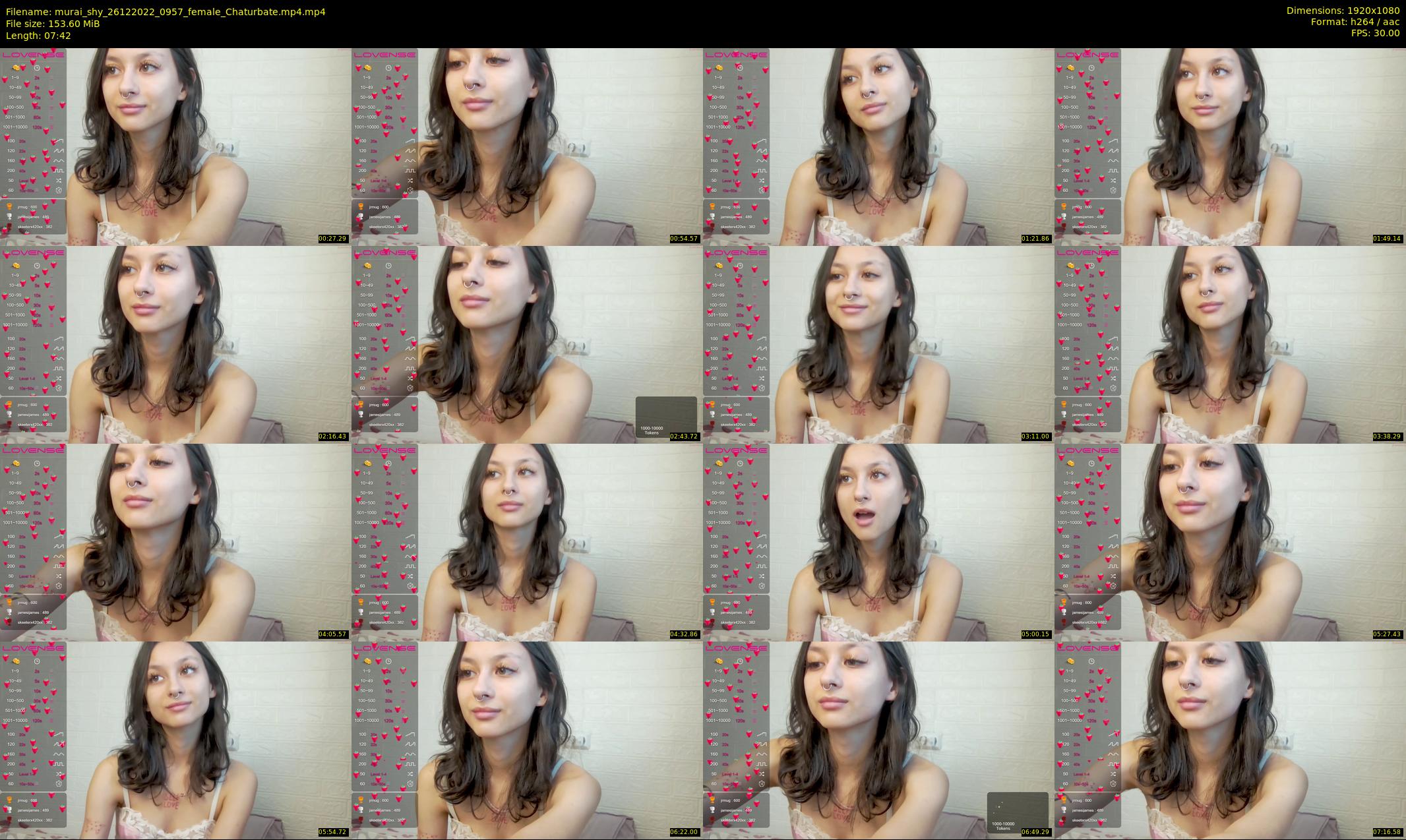 murai_shy — 8 minute Chaturbate female cam show recording, 1080p, Dec 26, 2022