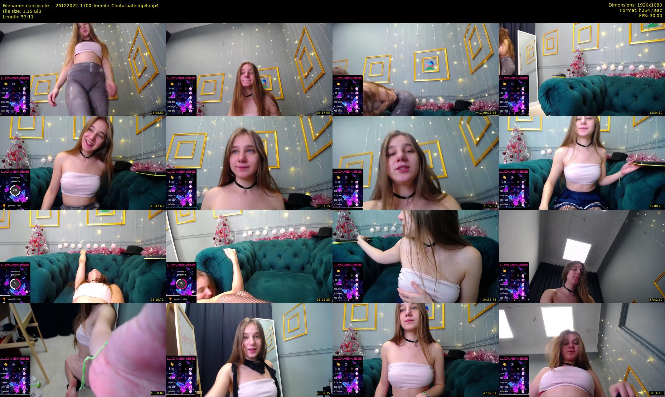 nancycute__ — 54 minute Chaturbate female cam show recording, 1080p, Dec 26, 2022
