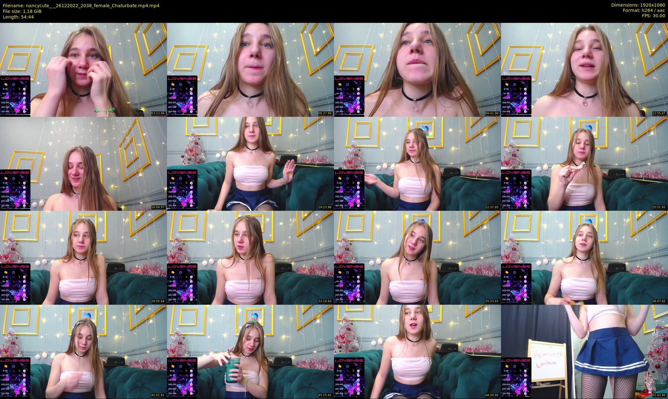 nancycute__ — 55 minute Chaturbate female cam show recording, 1080p, Dec 26, 2022