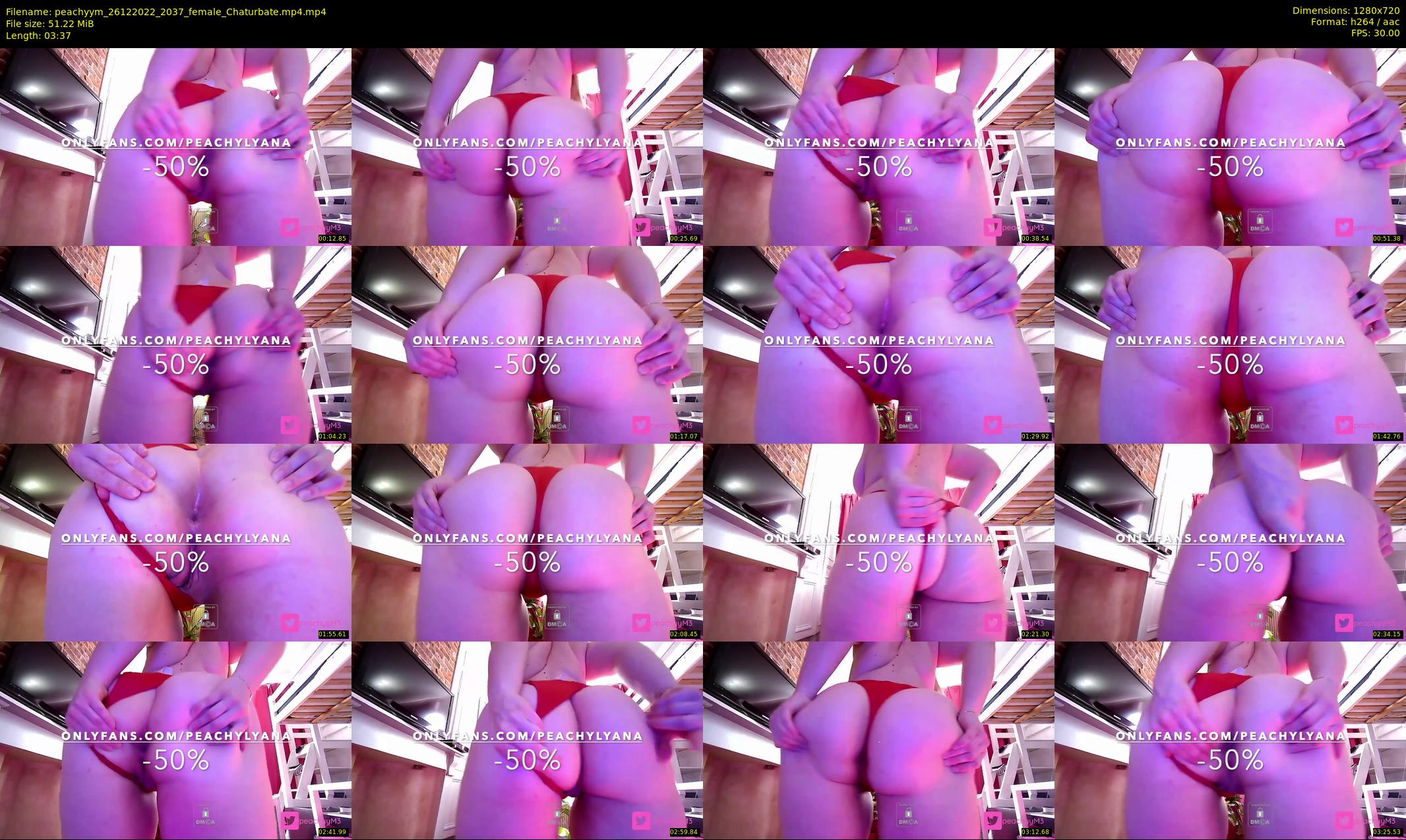 peachyym — 4 minute Chaturbate female cam show recording, 720p, Dec 26, 2022