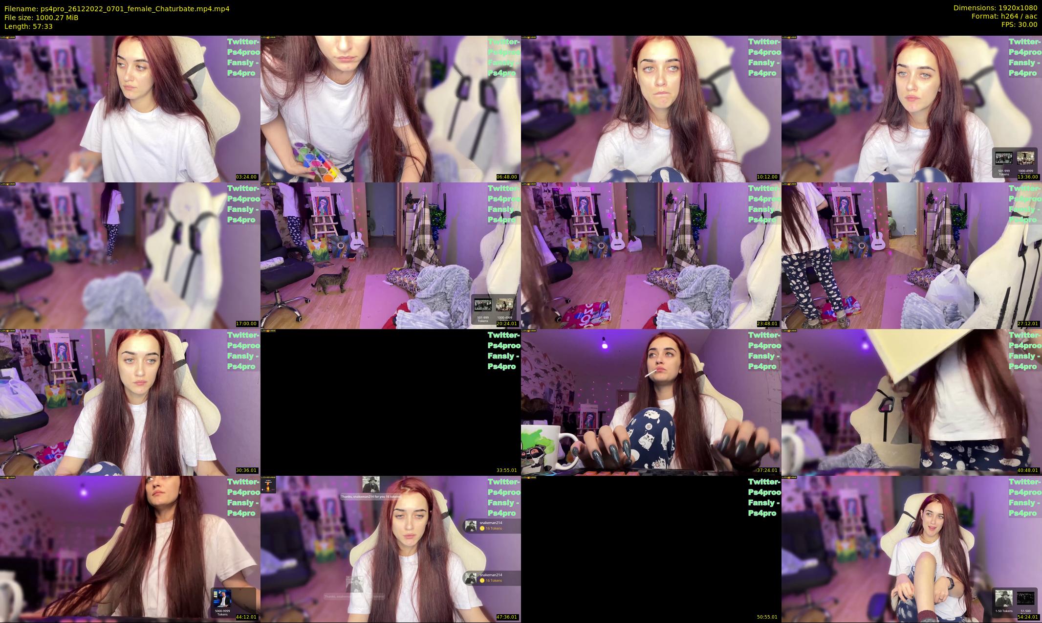 ps4pro — 58 minute Chaturbate female cam show recording, 1080p, Dec 26, 2022