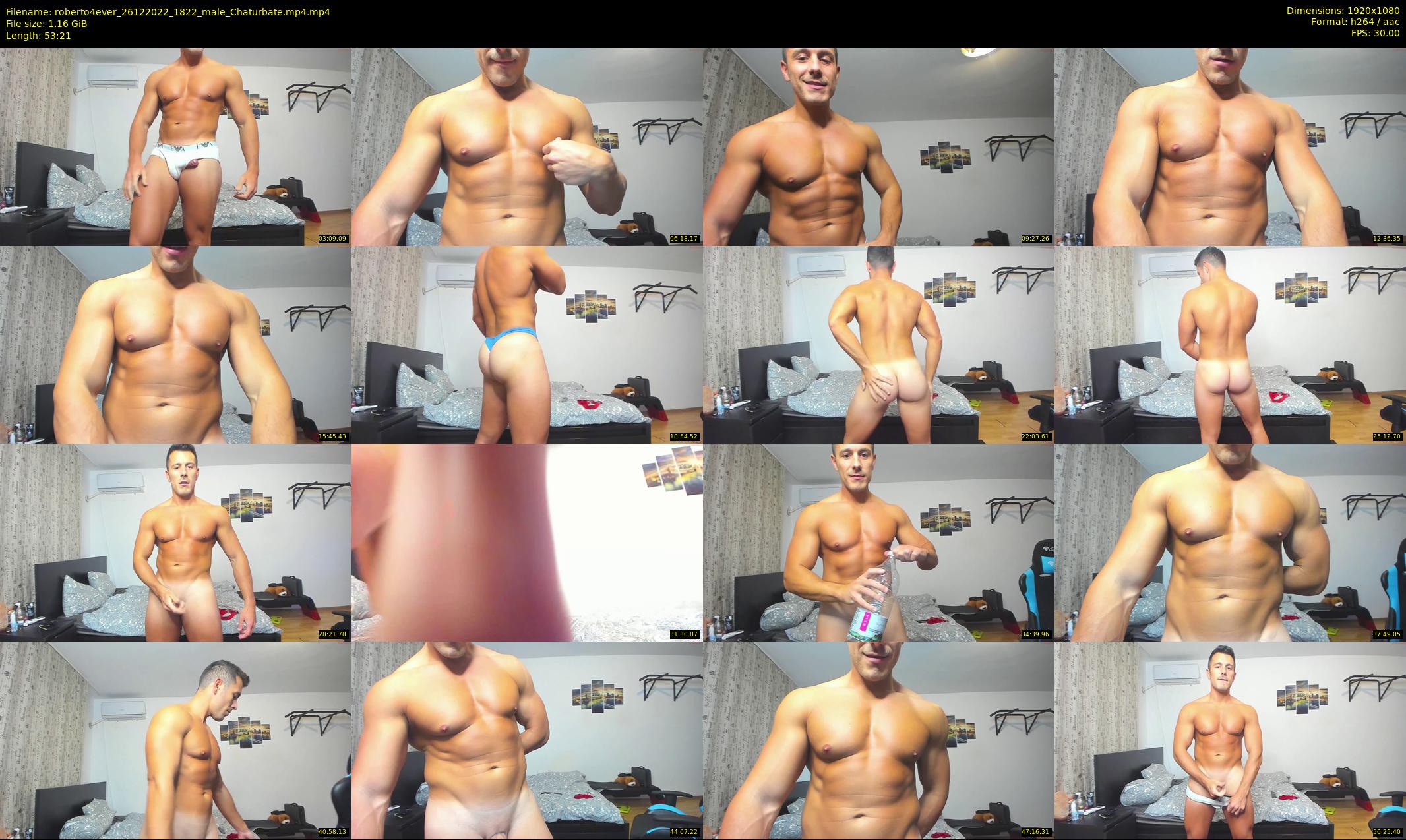 roberto4ever — 54 minute Chaturbate male cam show recording, 1080p, Dec 26, 2022