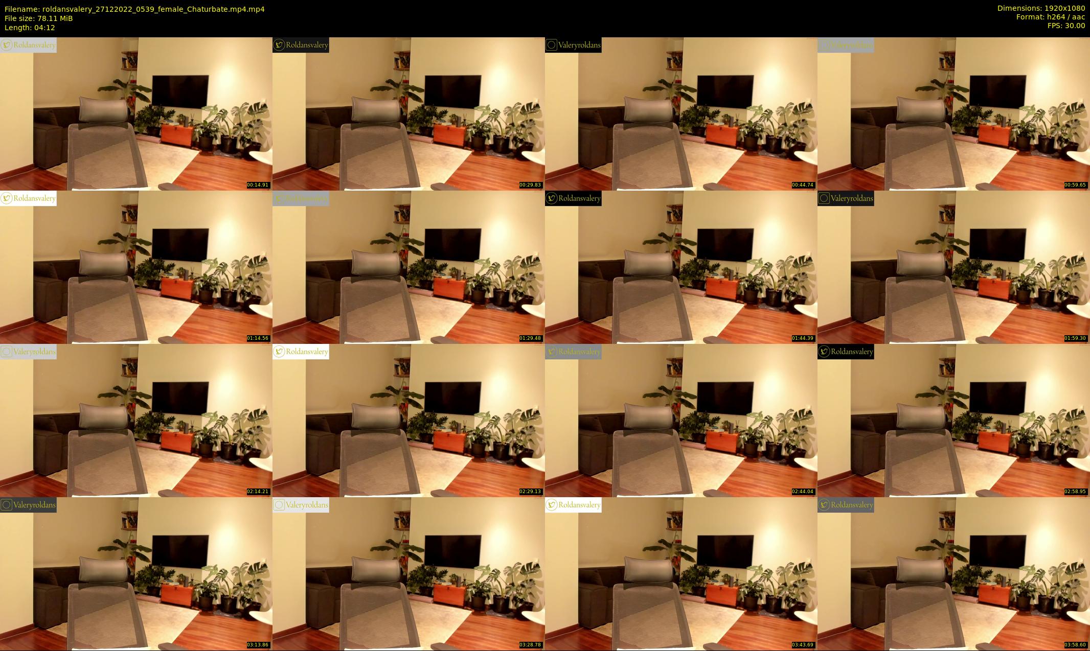 roldansvalery — 5 minute Chaturbate female cam show recording, 1080p, Dec 27, 2022