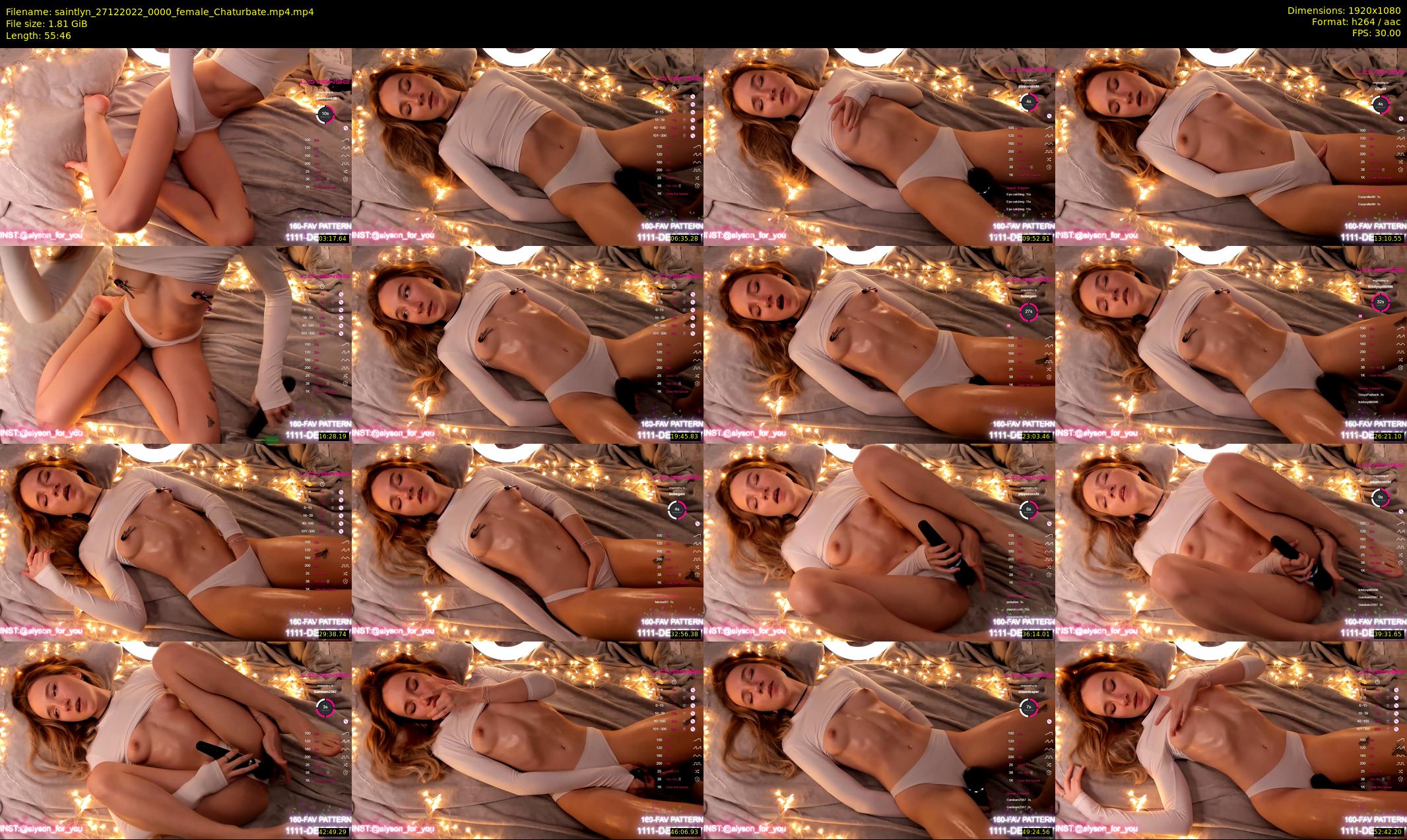 saintlyn — 56 minute Chaturbate female cam show recording, 1080p, Dec 27, 2022