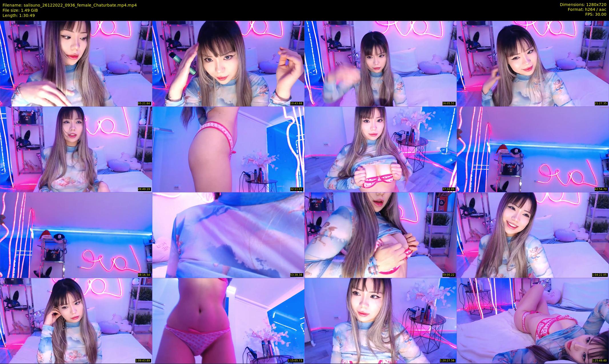 salisuno — 91 minute Chaturbate female cam show recording, 720p, Dec 26, 2022