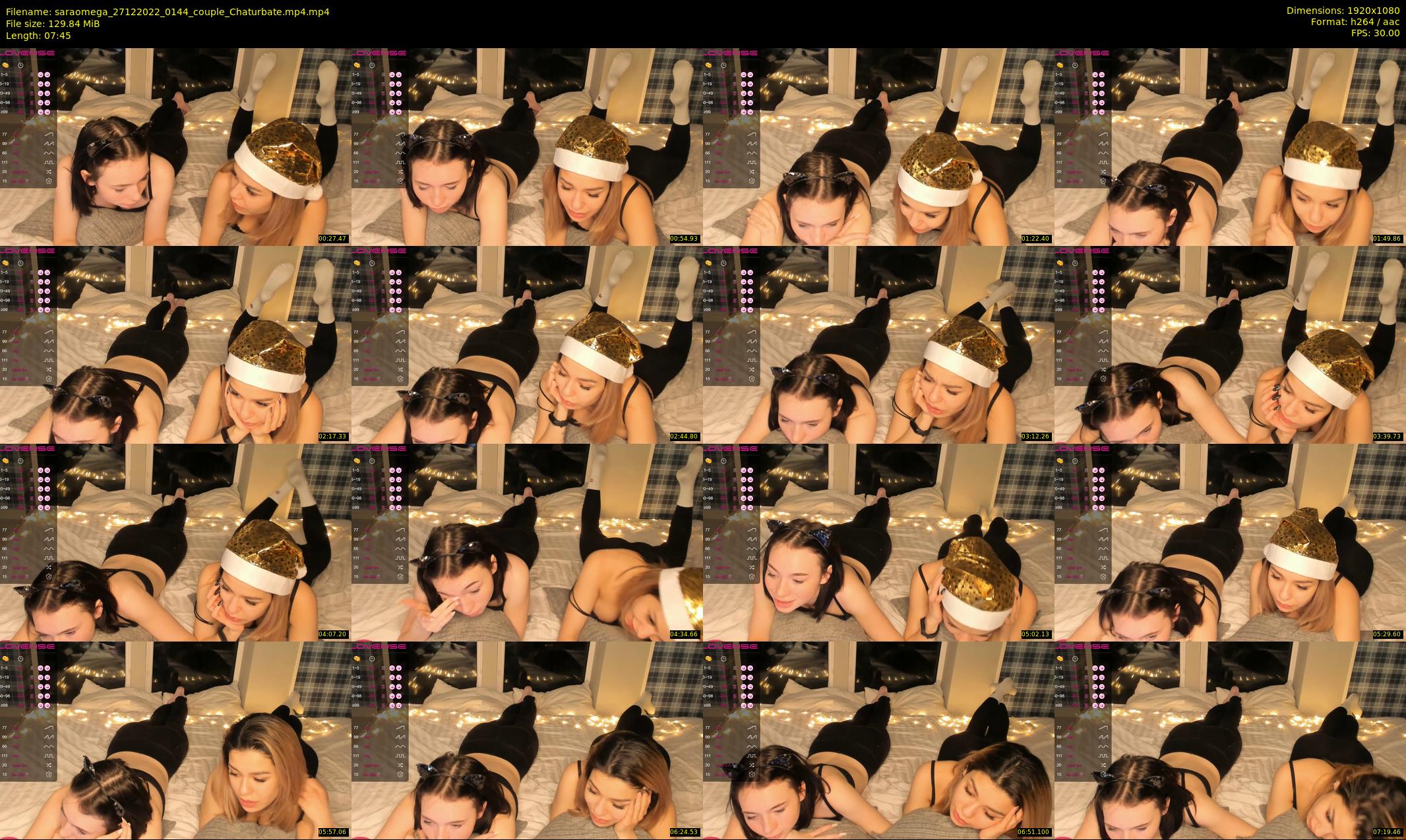 saraomega — 8 minute Chaturbate couple cam show recording, 1080p, Dec 27, 2022