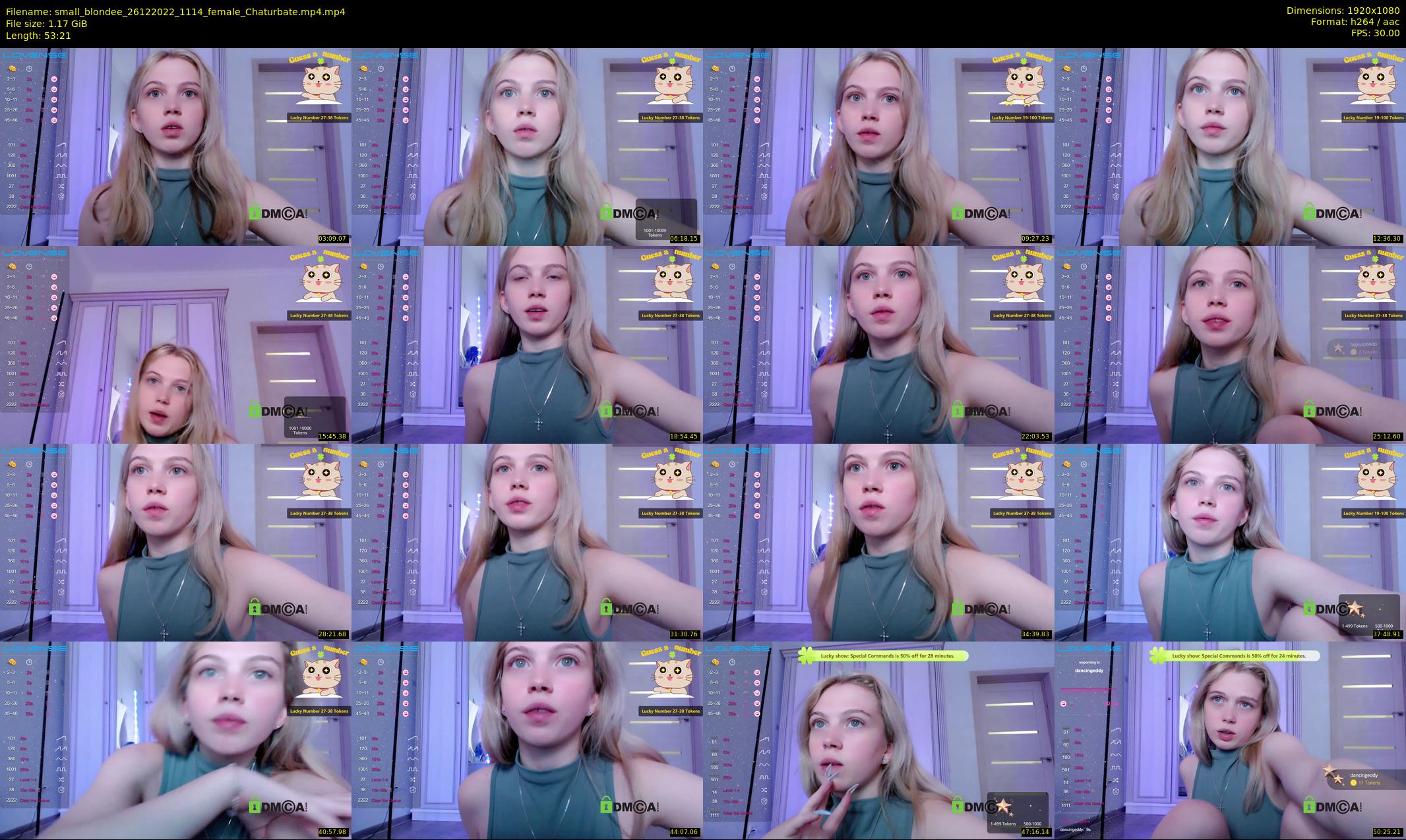 small_blondee — 54 minute Chaturbate female cam show recording, 1080p, Dec 26, 2022