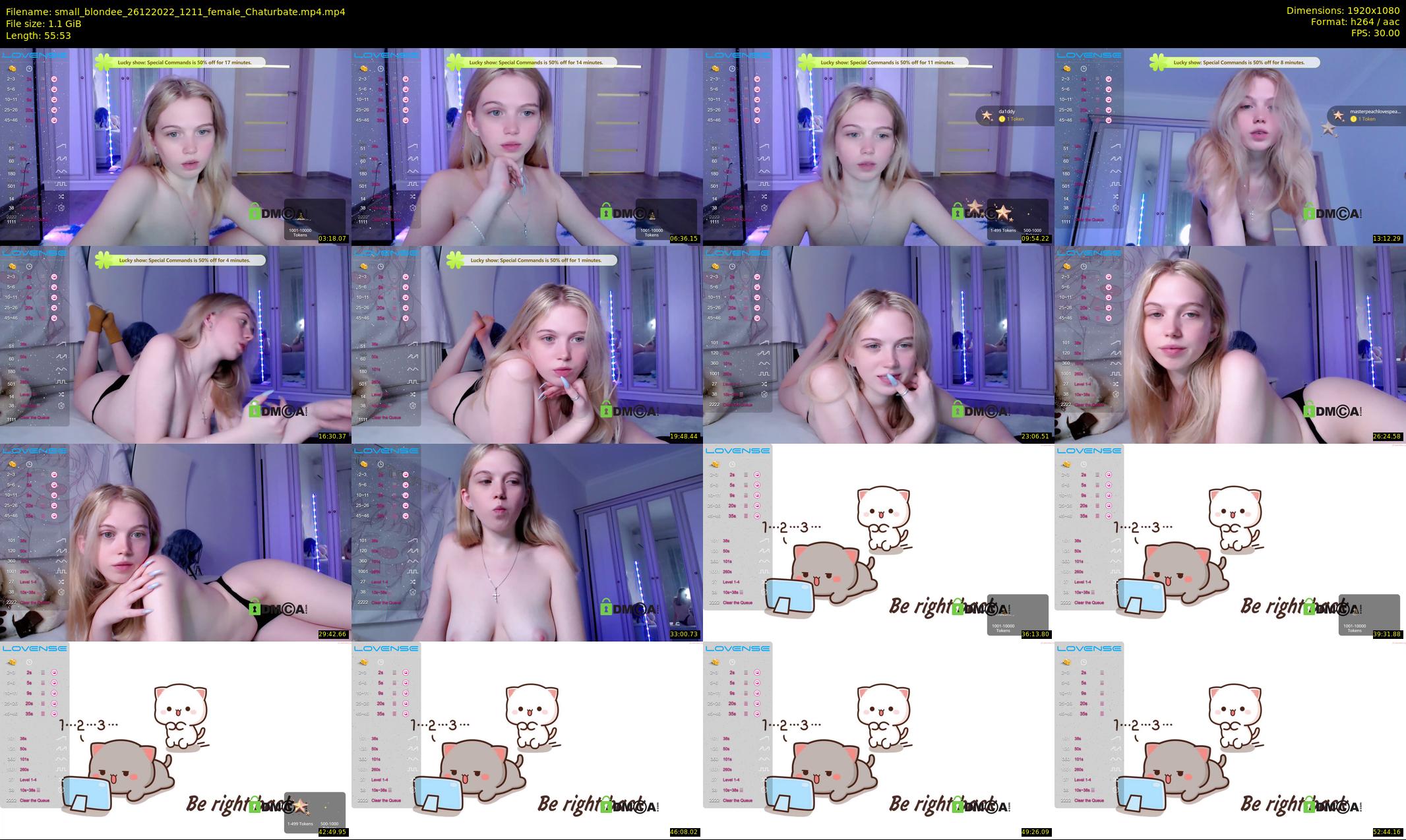small_blondee — 56 minute Chaturbate female cam show recording, 1080p, Dec 26, 2022