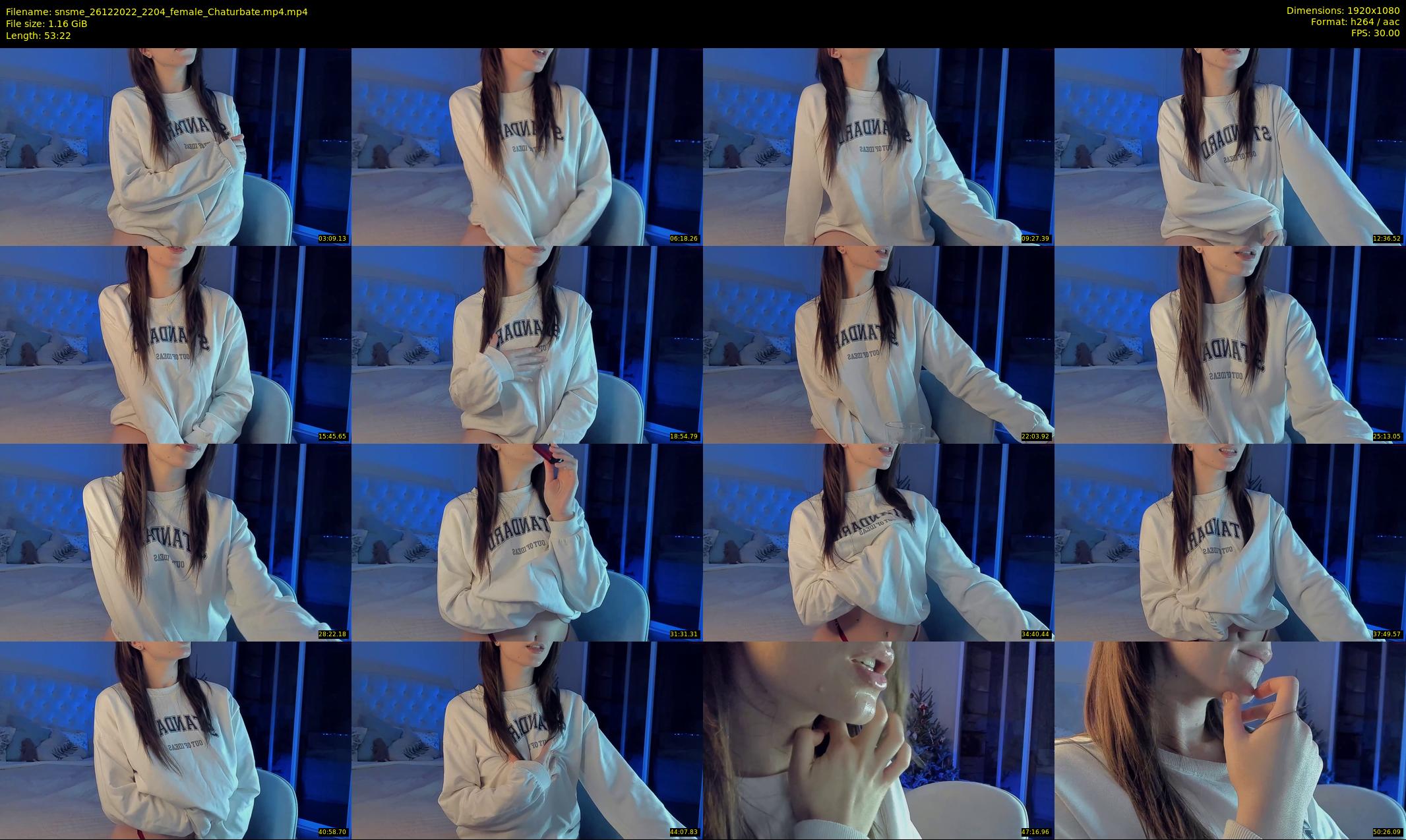 snsme — 54 minute Chaturbate female cam show recording, 1080p, Dec 26, 2022