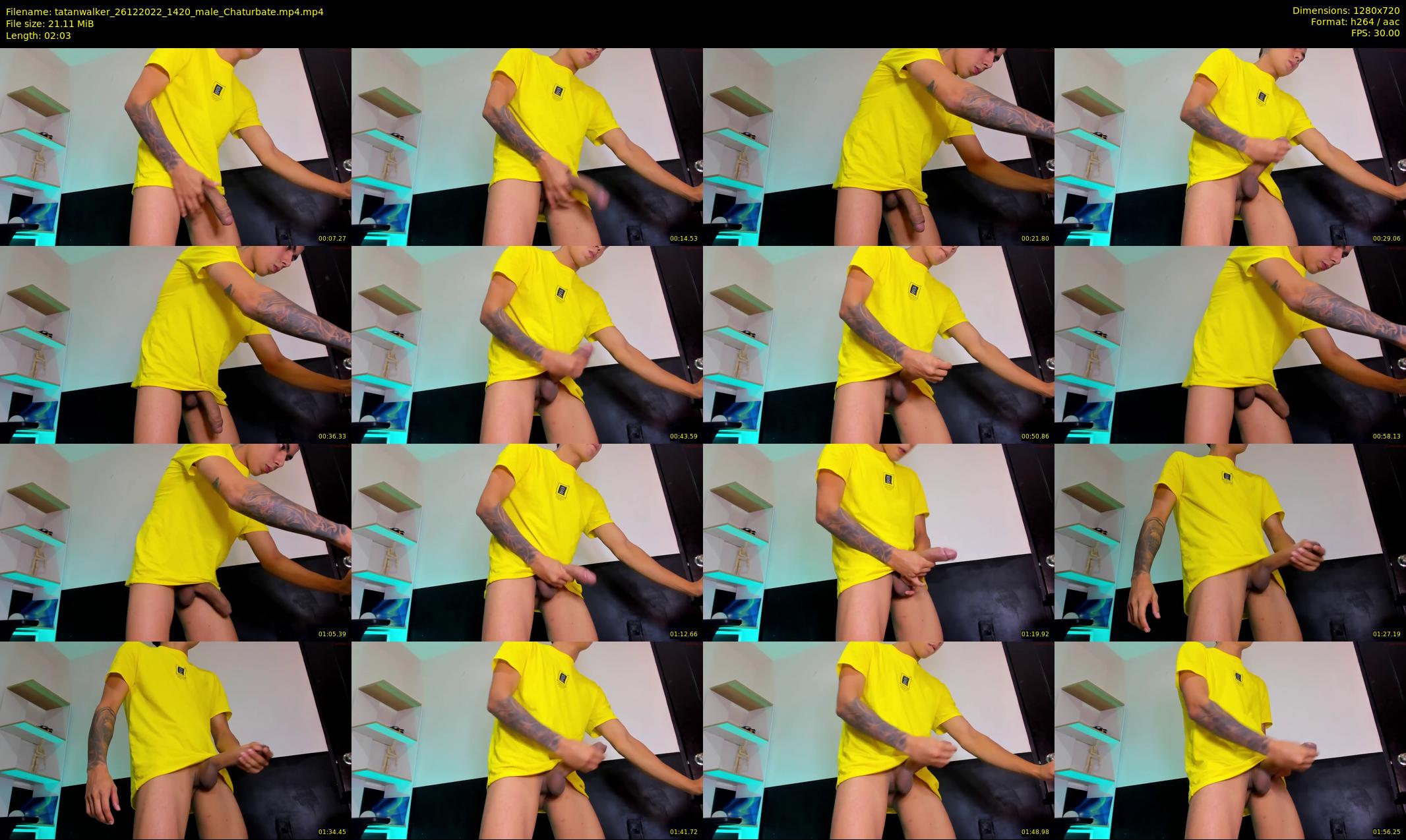 tatanwalker — 3 minute Chaturbate male cam show recording, 720p, Dec 26, 2022