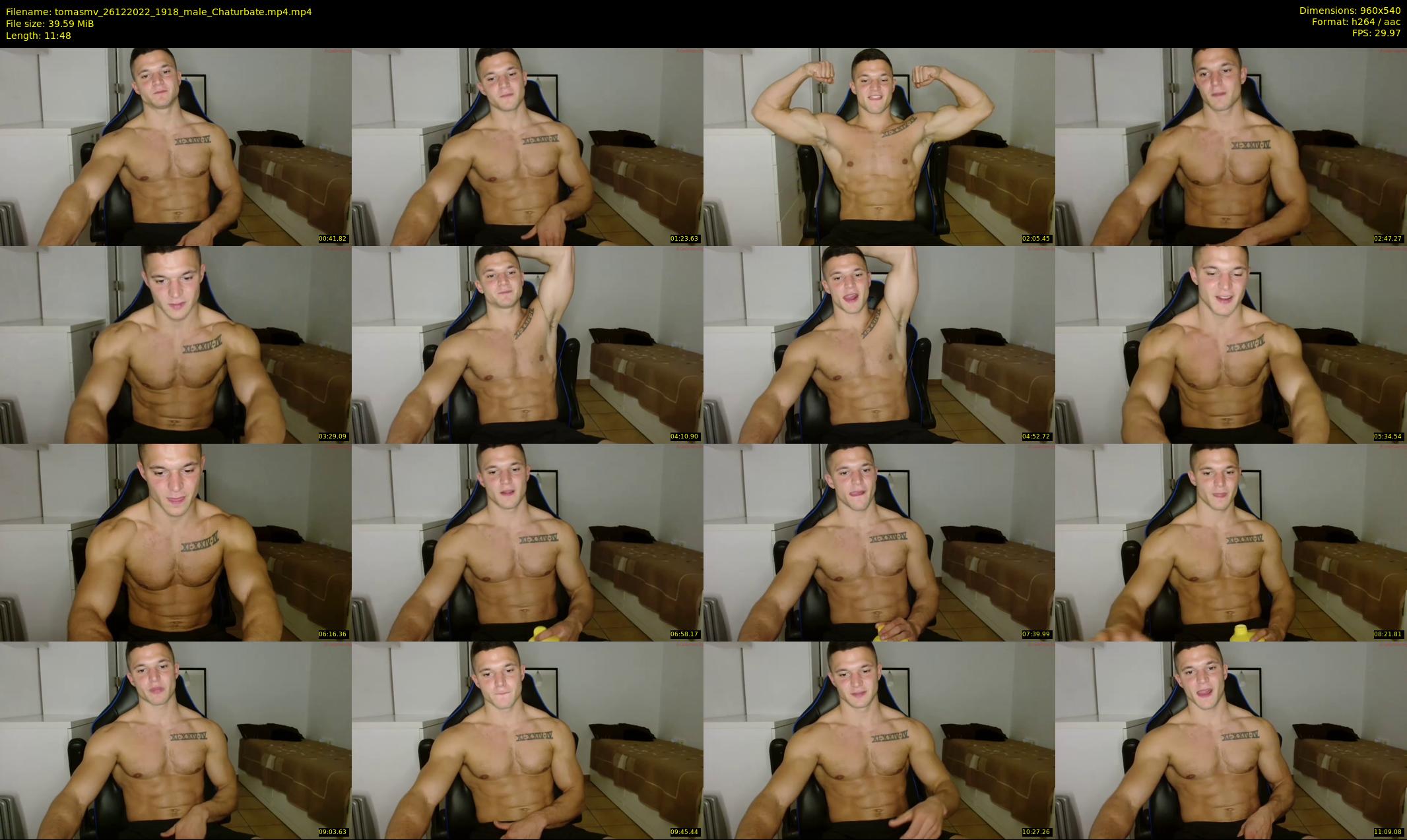 tomasmv — 12 minute Chaturbate male cam show recording, 480p, Dec 26, 2022