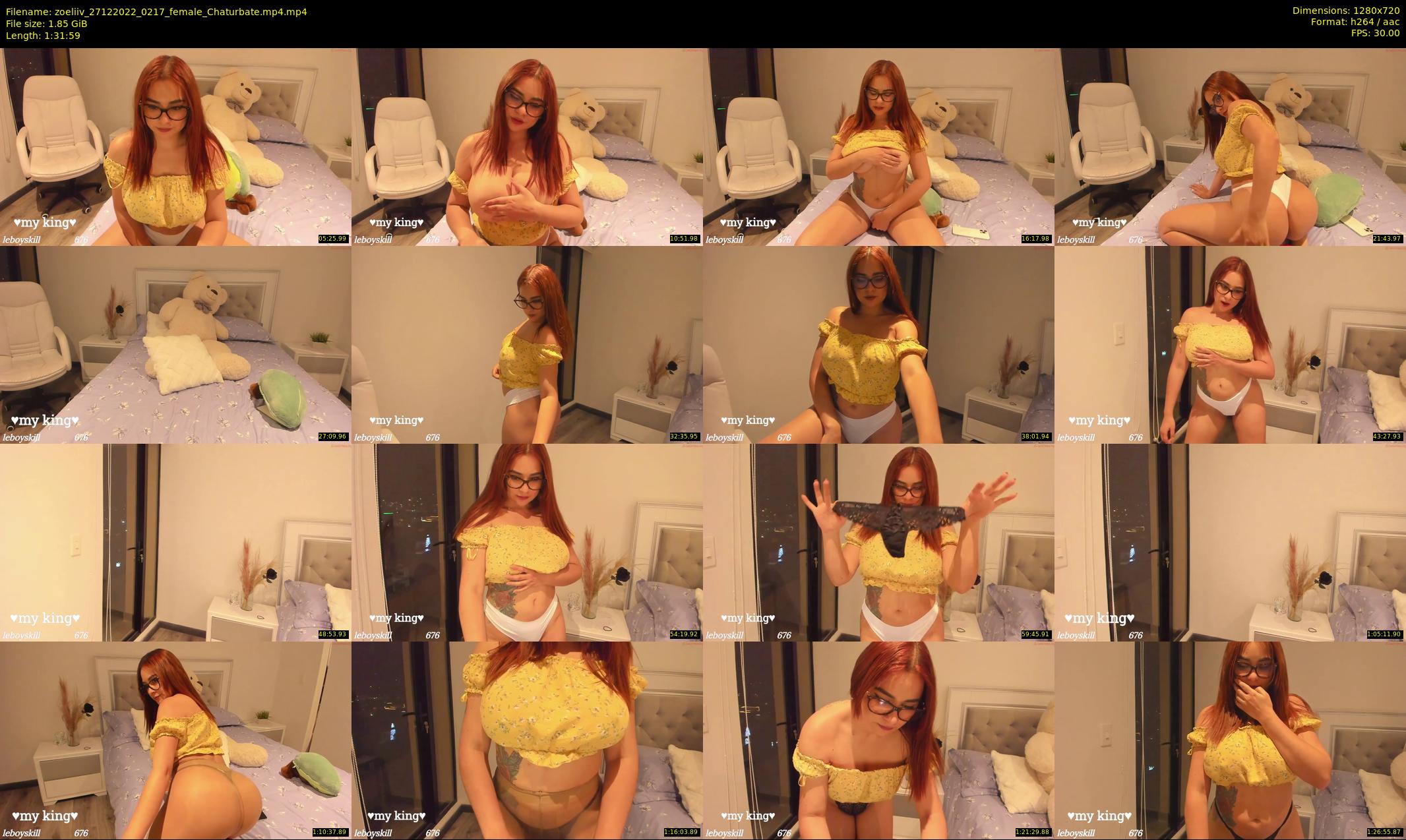 zoeliiv — 92 minute Chaturbate female cam show recording, 720p, Dec 27, 2022