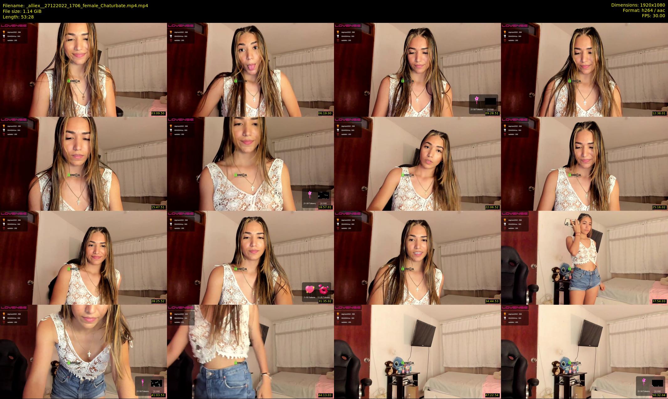 _alliex_ — 54 minute Chaturbate female cam show recording, 1080p, Dec 27, 2022