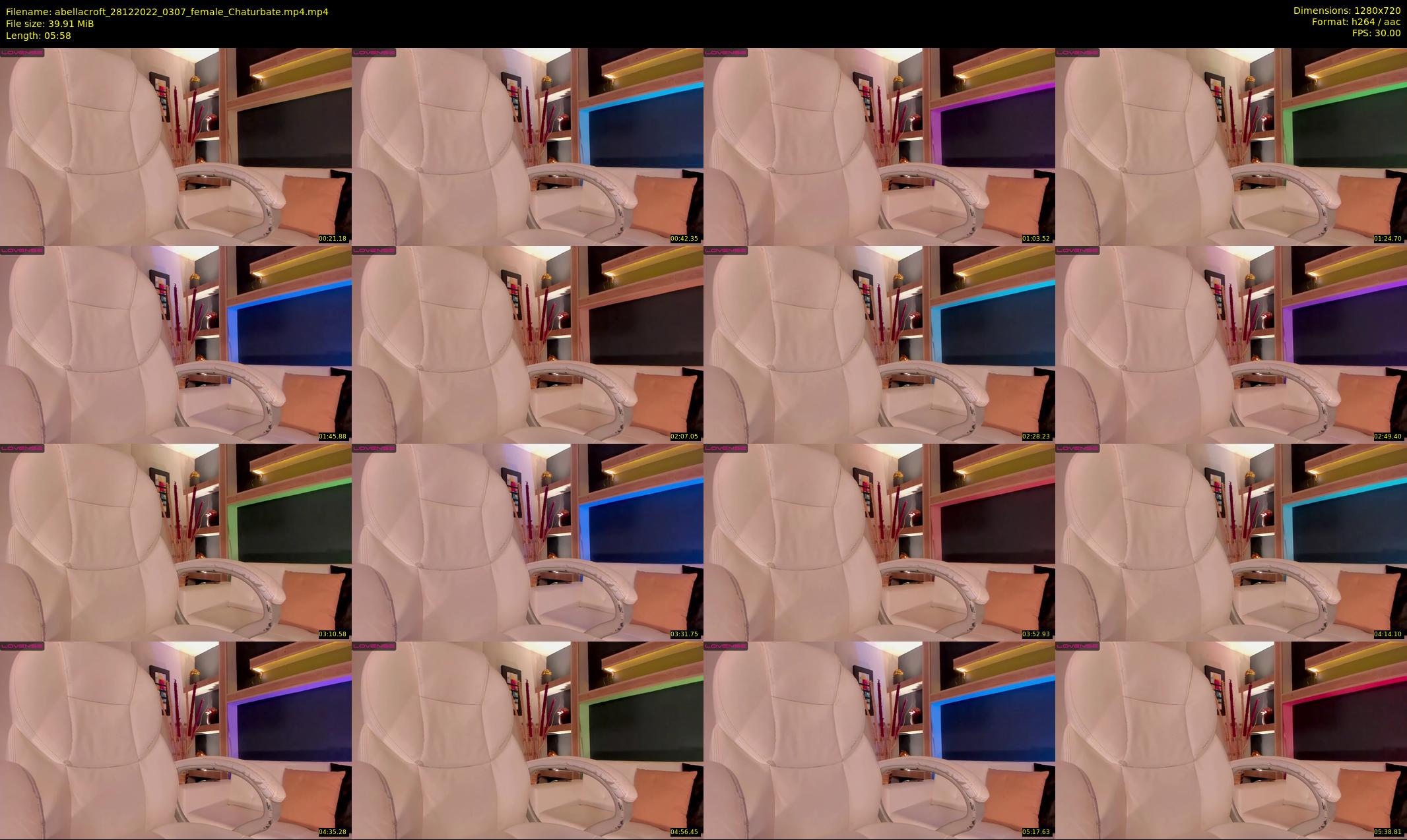 abellacroft — 6 minute Chaturbate female cam show recording, 720p, Dec 28, 2022