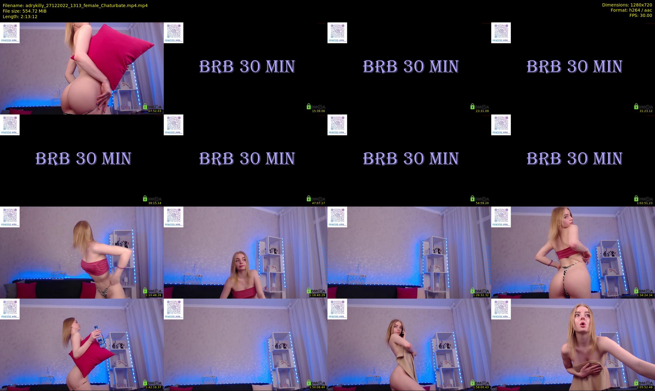 adrykilly — 134 minute Chaturbate female cam show recording, 720p, Dec 27, 2022