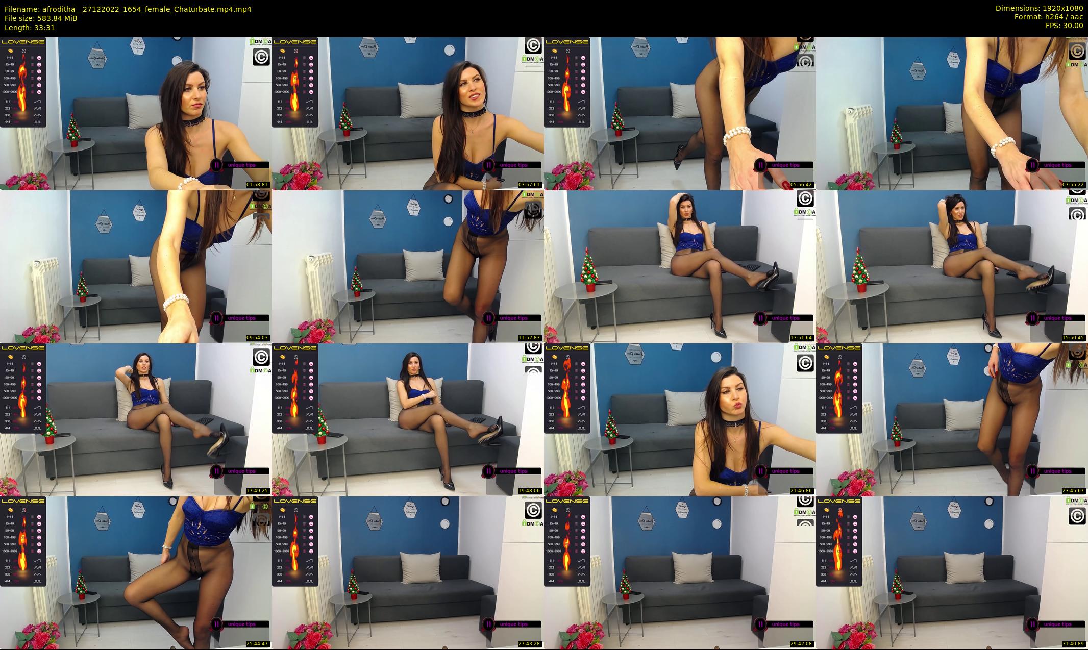 afroditha_ — 34 minute Chaturbate female cam show recording, 1080p, Dec 27, 2022
