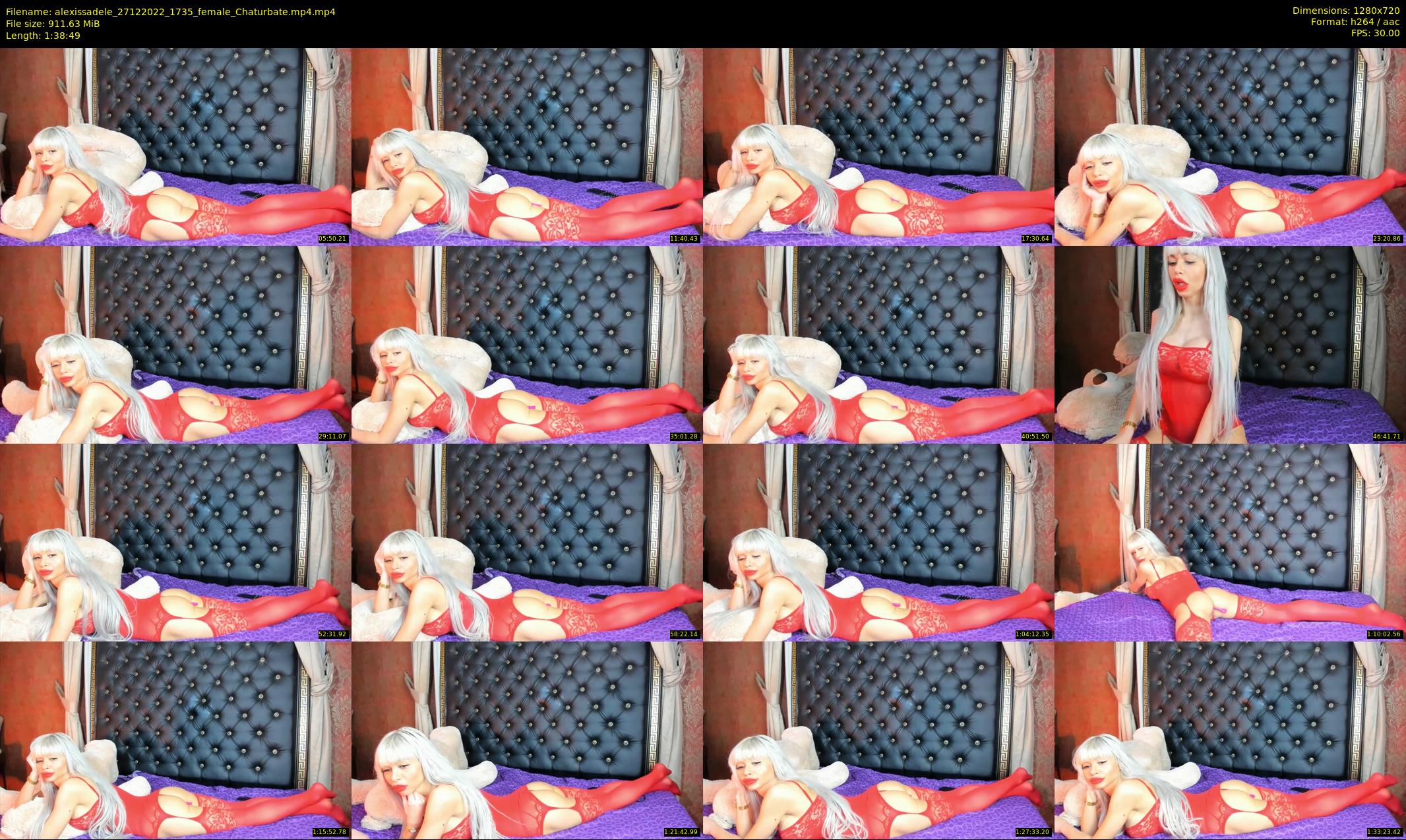 alexissadele — 99 minute Chaturbate female cam show recording, 720p, Dec 27, 2022