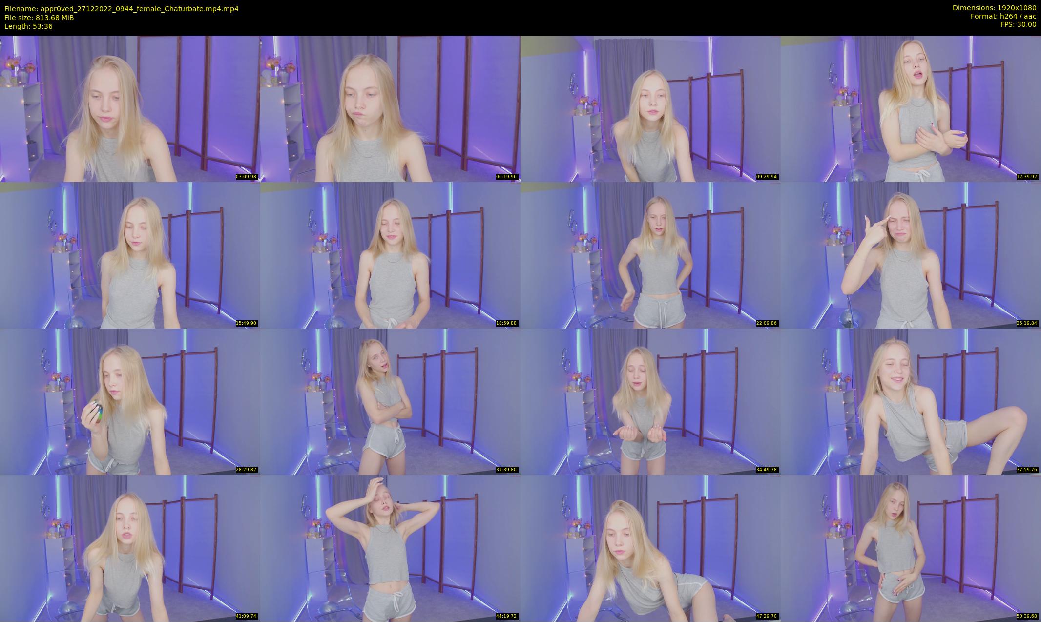 appr0ved — 54 minute Chaturbate female cam show recording, 1080p, Dec 27, 2022
