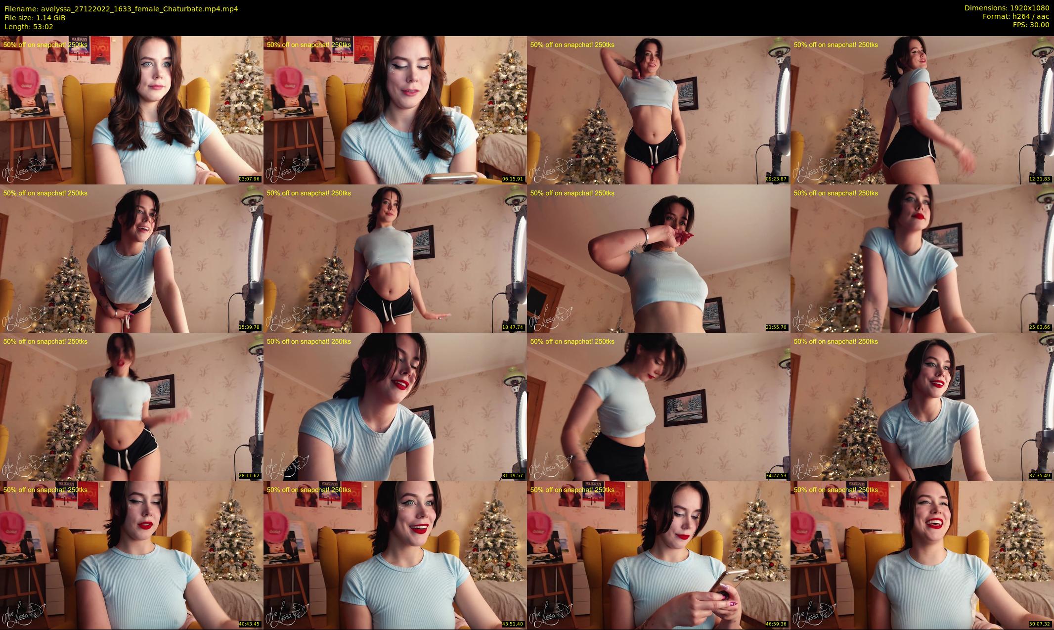 avelyssa — 54 minute Chaturbate female cam show recording, 1080p, Dec 27, 2022