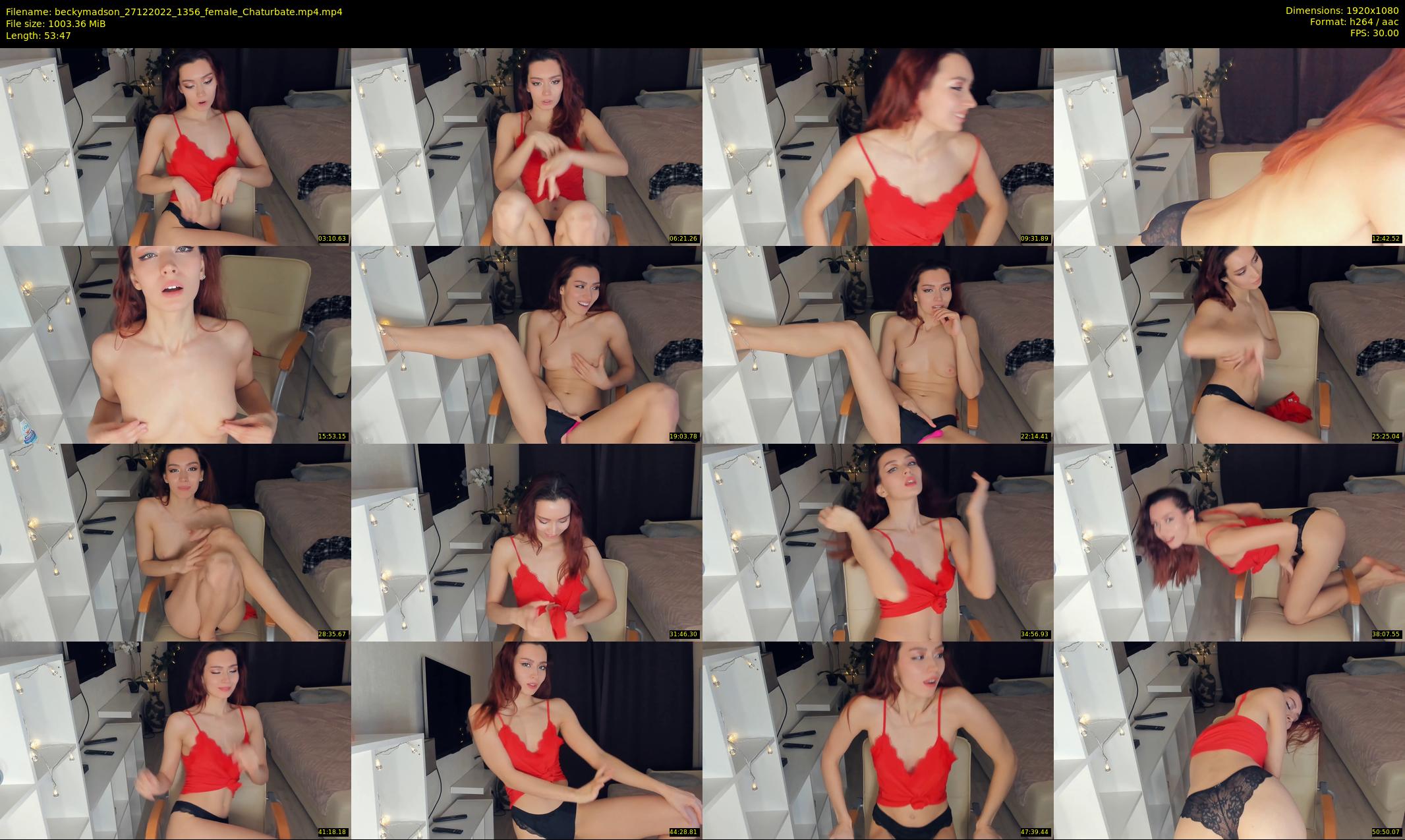 beckymadson — 54 minute Chaturbate female cam show recording, 1080p, Dec 27, 2022