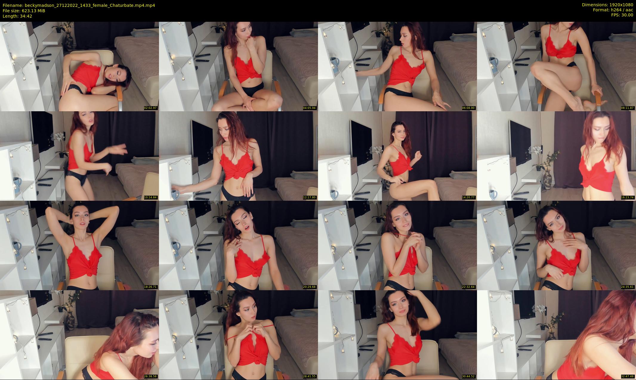 beckymadson — 35 minute Chaturbate female cam show recording, 1080p, Dec 27, 2022