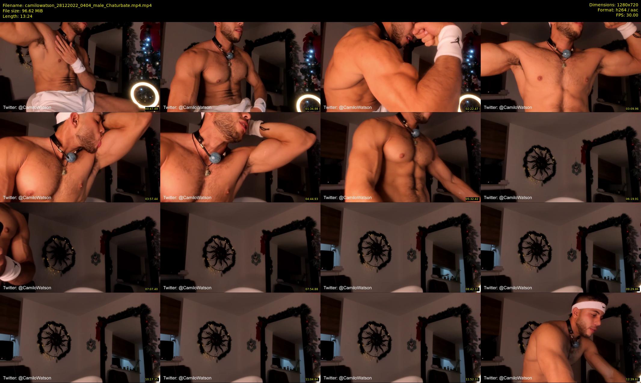 camilowatson — 14 minute Chaturbate male cam show recording, 720p, Dec 28, 2022
