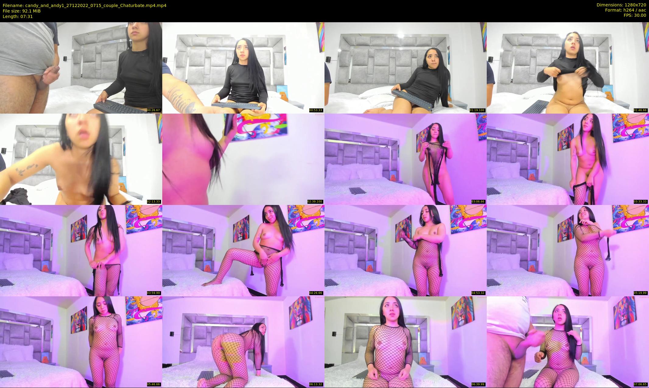 candy_and_andy1 — 8 minute Chaturbate couple cam show recording, 720p, Dec 27, 2022