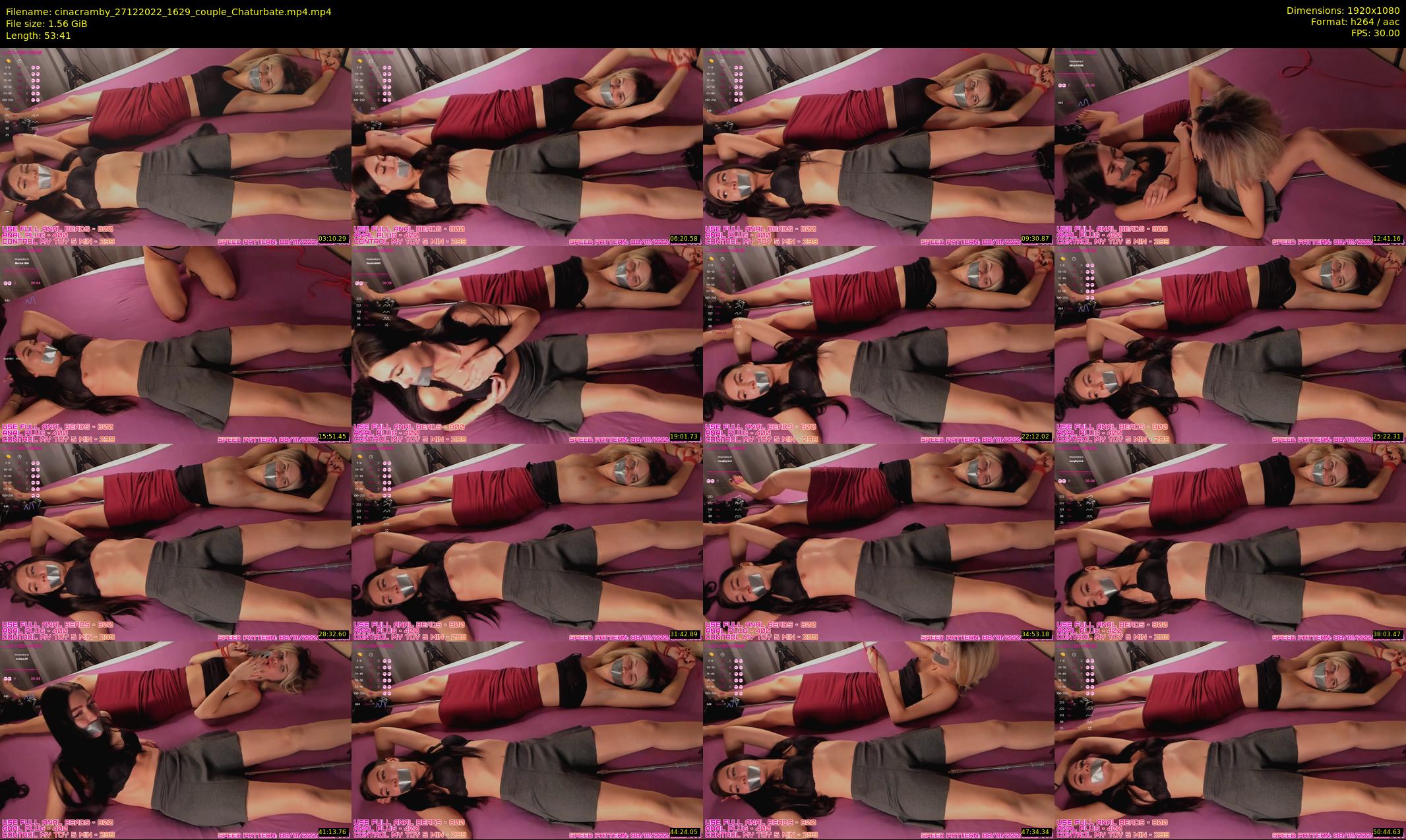 cinacramby — 54 minute Chaturbate female cam show recording, 1080p, Dec 27, 2022